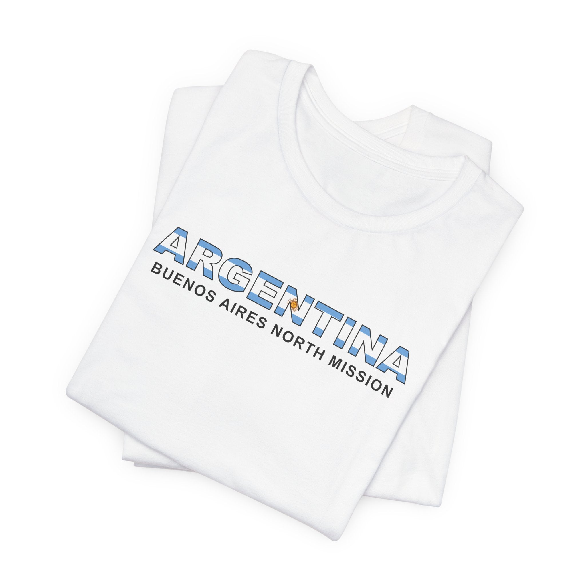 Argentina Buenos Aires North Mission Flag Title T-shirt - Mission Wishlist - LDS Missionary Gift Store