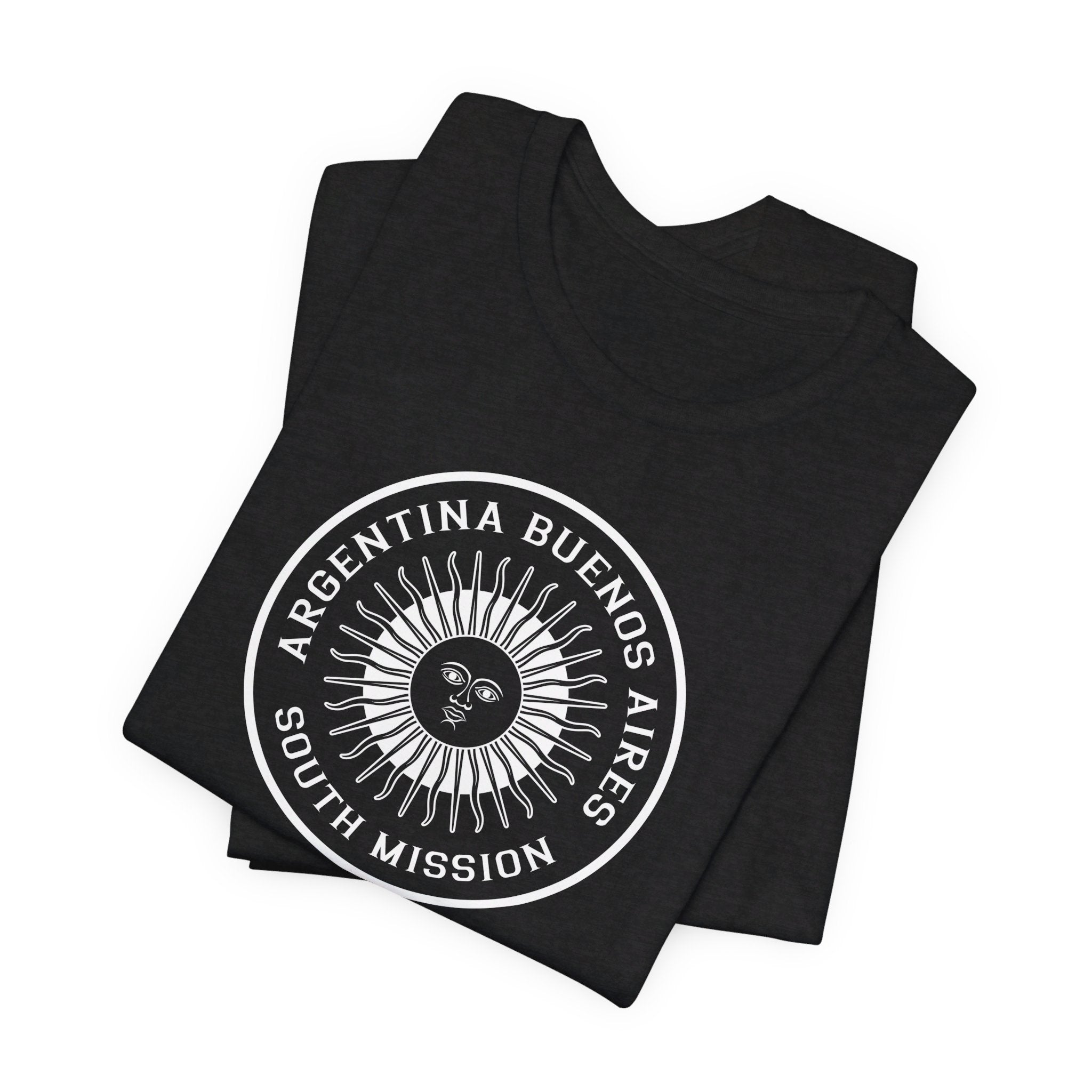 Argentina Buenos Aires South Mission Circular Monochrome Logo T-Shirt - Mission Wishlist - LDS Missionary Gift Store