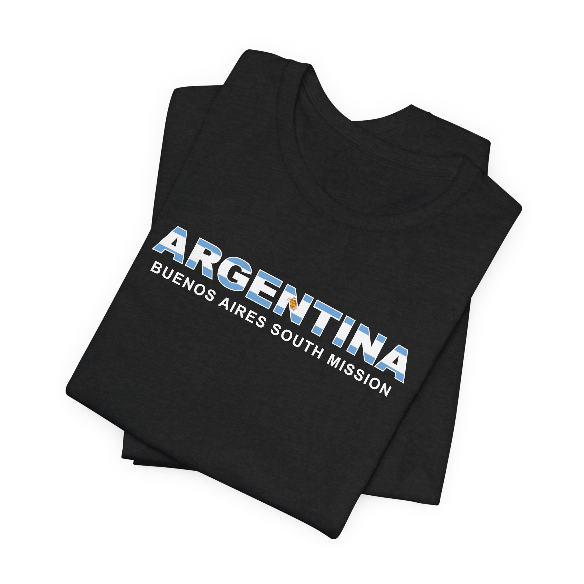 Argentina Buenos Aires South Mission Flag Title T-shirt - Mission Wishlist - LDS Missionary Gift Store