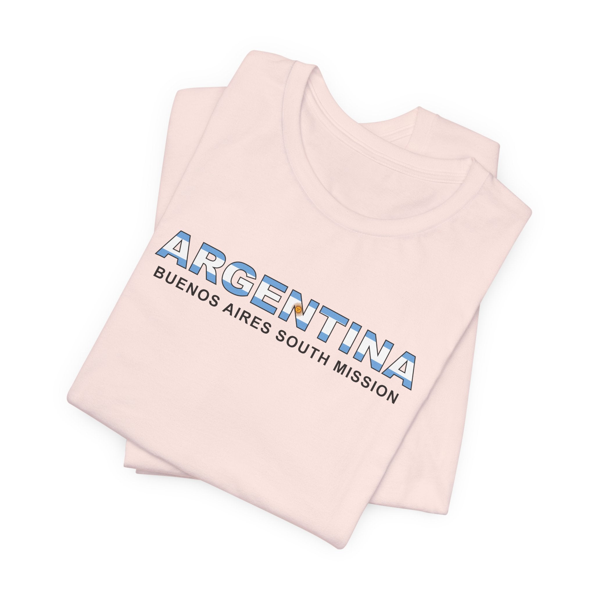 Argentina Buenos Aires South Mission Flag Title T-shirt - Mission Wishlist - LDS Missionary Gift Store