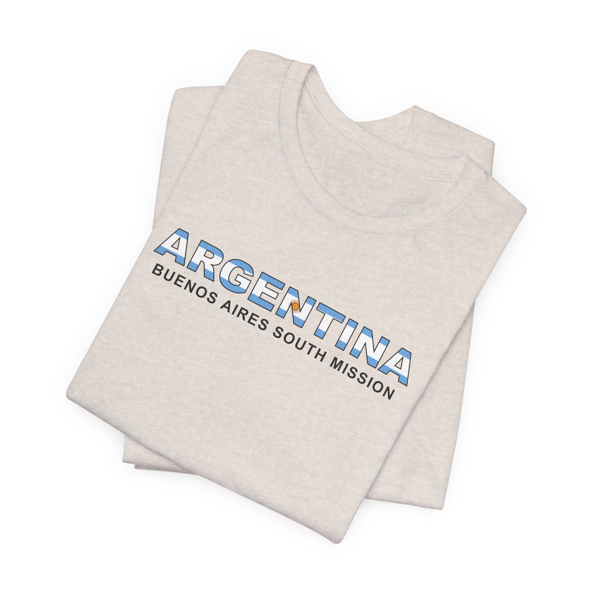 Argentina Buenos Aires South Mission Flag Title T-shirt - Mission Wishlist - LDS Missionary Gift Store