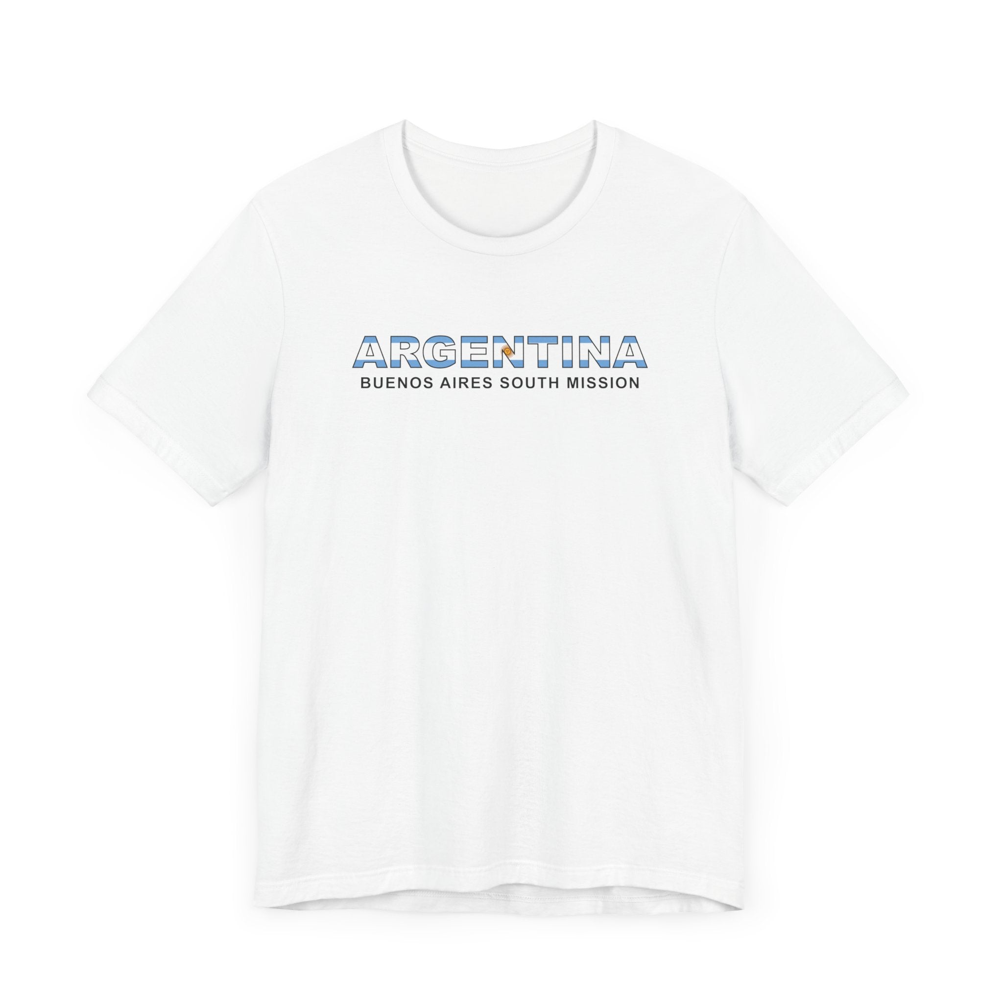 Argentina Buenos Aires South Mission Flag Title T-shirt - Mission Wishlist - LDS Missionary Gift Store