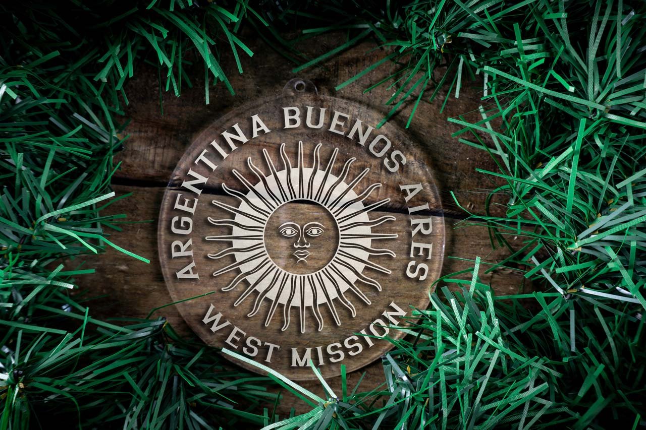 Argentina Buenos Aires West Mission Christmas Ornament - Latter-Day Saint LDS Missionary Gift - Book of Mormon