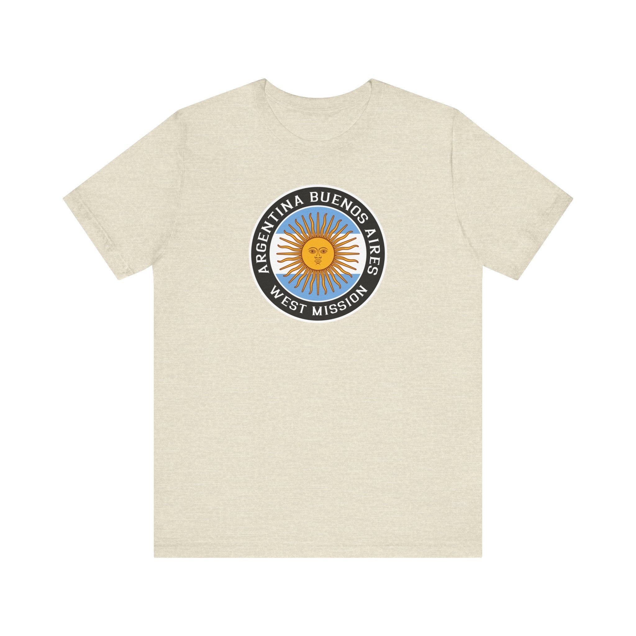 Argentina Buenos Aires West Mission Circular Flag T-shirt - Mission Wishlist - LDS Missionary Gift Store