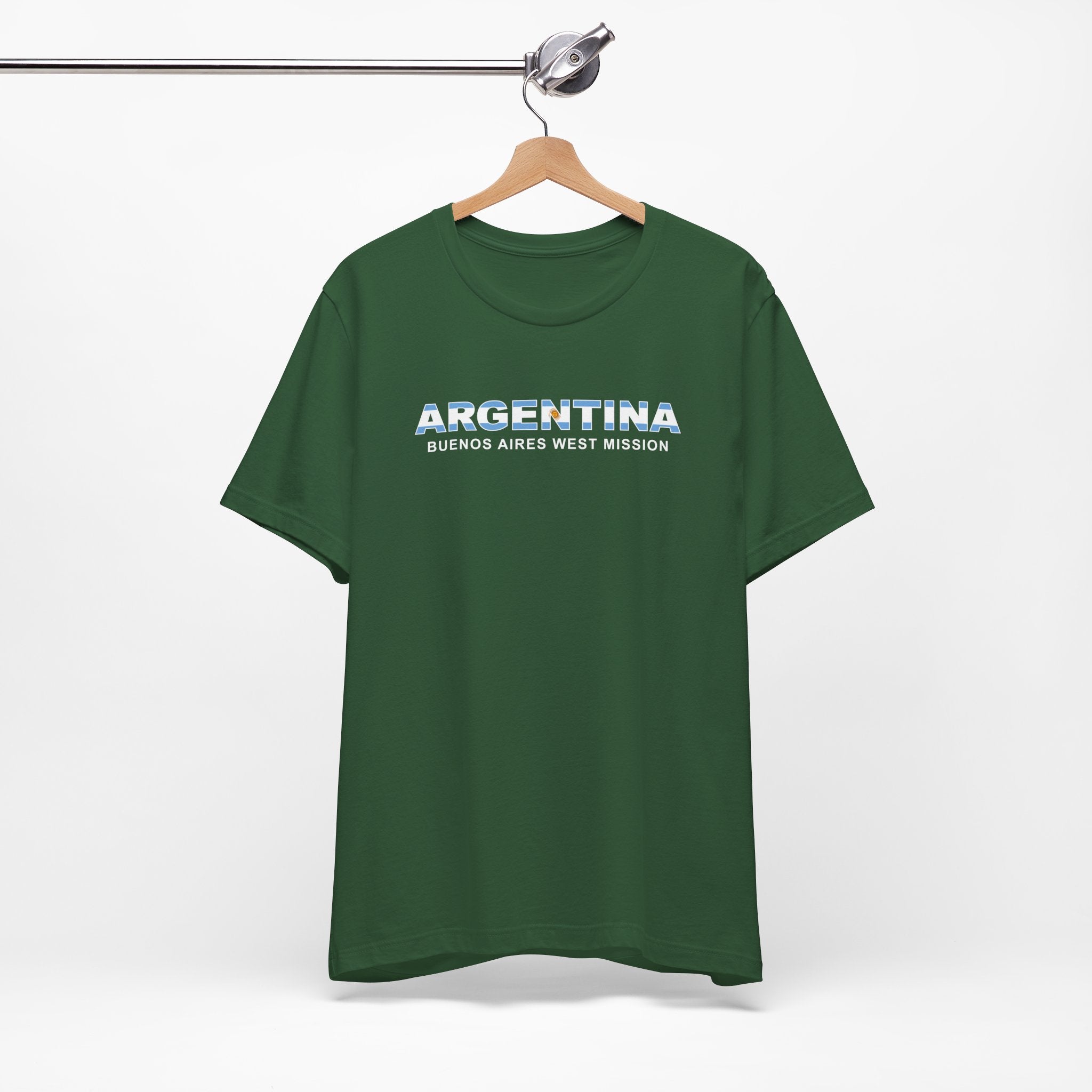 Argentina Buenos Aires West Mission Flag Title T-shirt - Mission Wishlist - LDS Missionary Gift Store