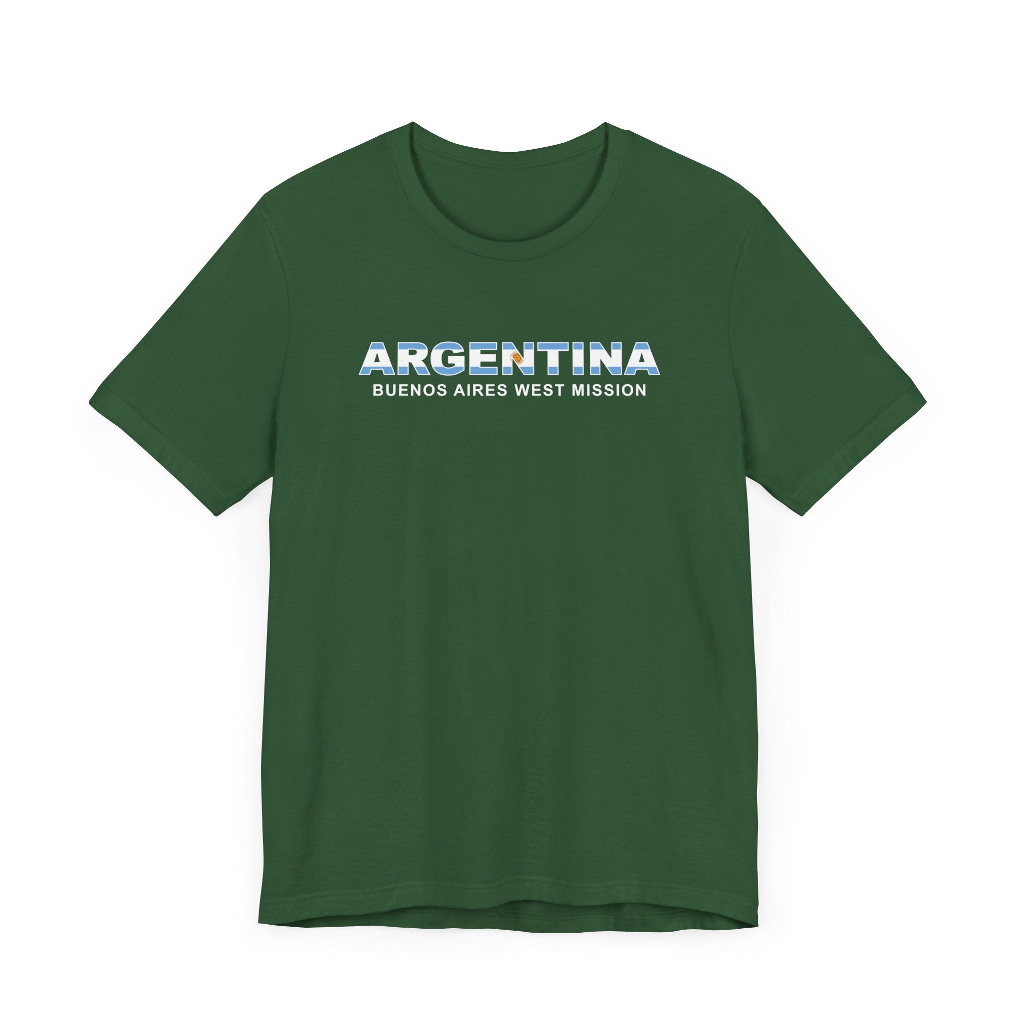 Argentina Buenos Aires West Mission Flag Title T-shirt - Mission Wishlist - LDS Missionary Gift Store