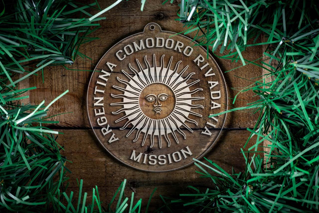 Argentina Comodoro Rivadavia Mission Christmas Ornament - Latter-Day Saint LDS Missionary Gift - Book of Mormon