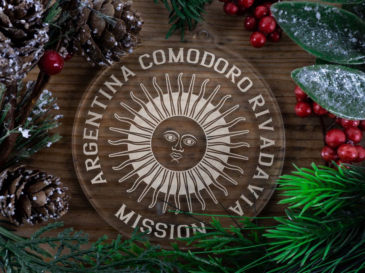Argentina Comodoro Rivadavia Mission Christmas Ornament - Latter-Day Saint LDS Missionary Gift - Book of Mormon