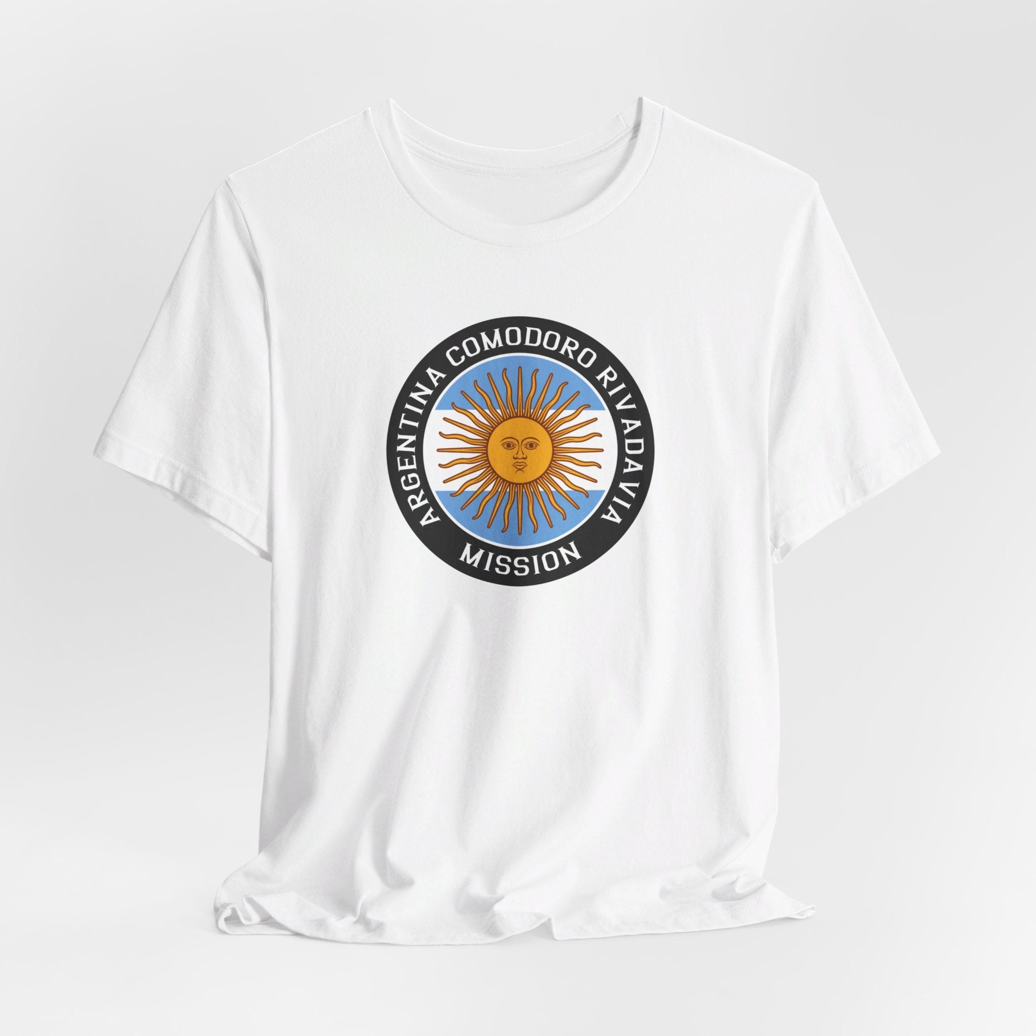 Argentina Comodoro Rivadavia Mission Circular Flag T-shirt - Mission Wishlist - LDS Missionary Gift Store