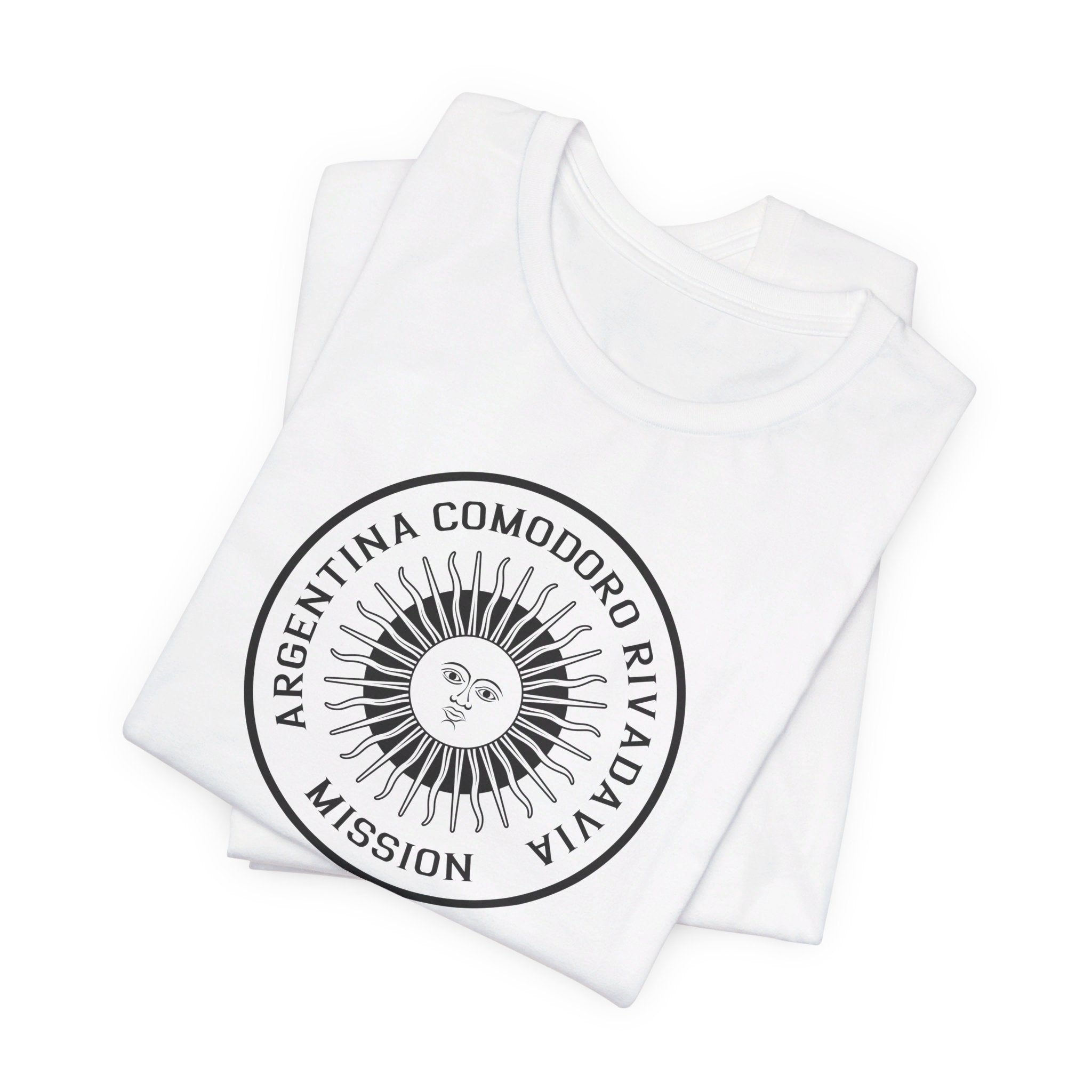 Argentina Comodoro Rivadavia Mission Circular Monochrome Logo T-Shirt - Mission Wishlist - LDS Missionary Gift Store