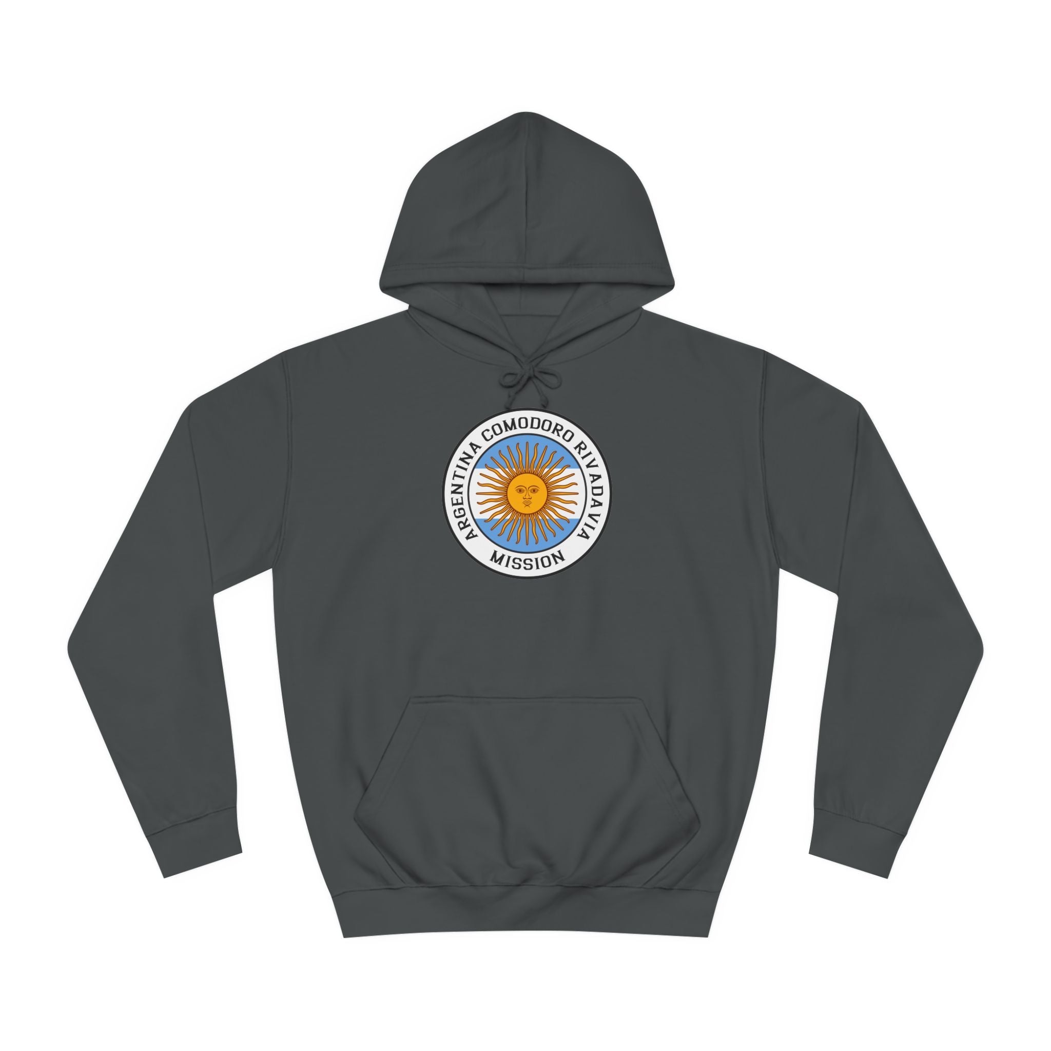 Argentina Comodoro Rivadavia Mission Flag Logo (White Border) College Hoodie - Mission Wishlist - LDS Missionary Gift Store