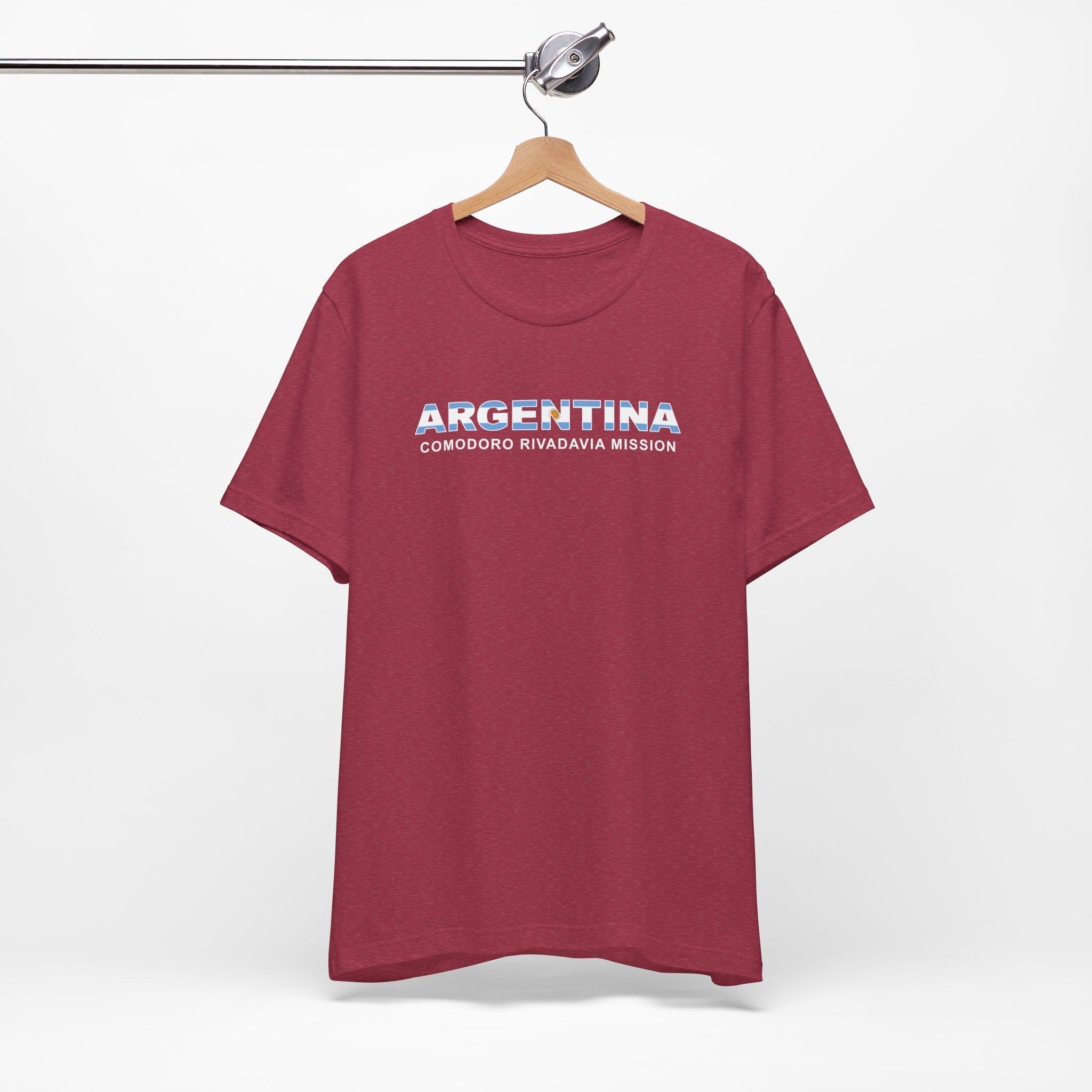 Argentina Comodoro Rivadavia Mission Flag Title T-shirt - Mission Wishlist - LDS Missionary Gift Store