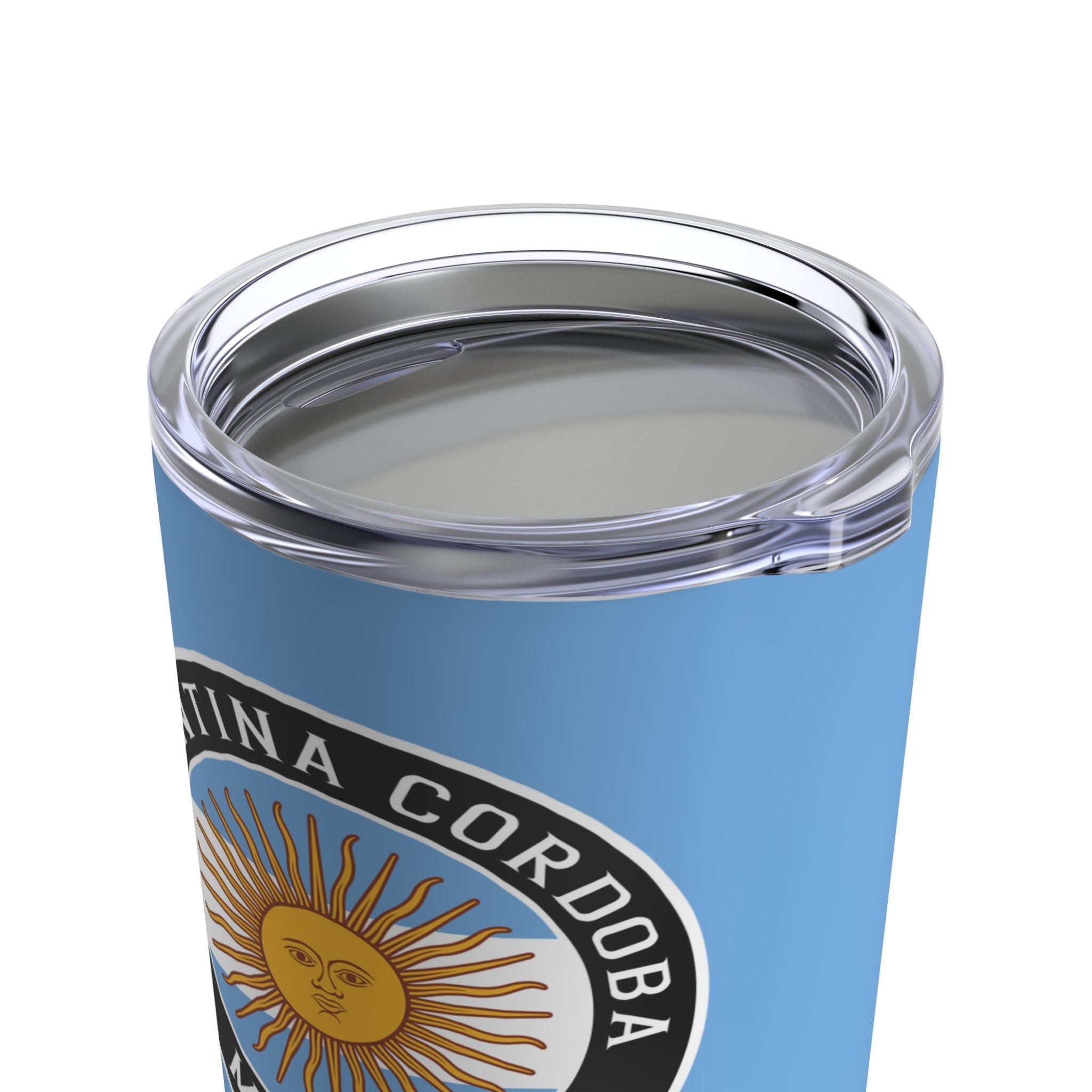 Argentina Cordoba Mission Flag Logo Tumbler 20oz Light Blue - Latter-Day Saint LDS Missionary Gift - Book of Mormon