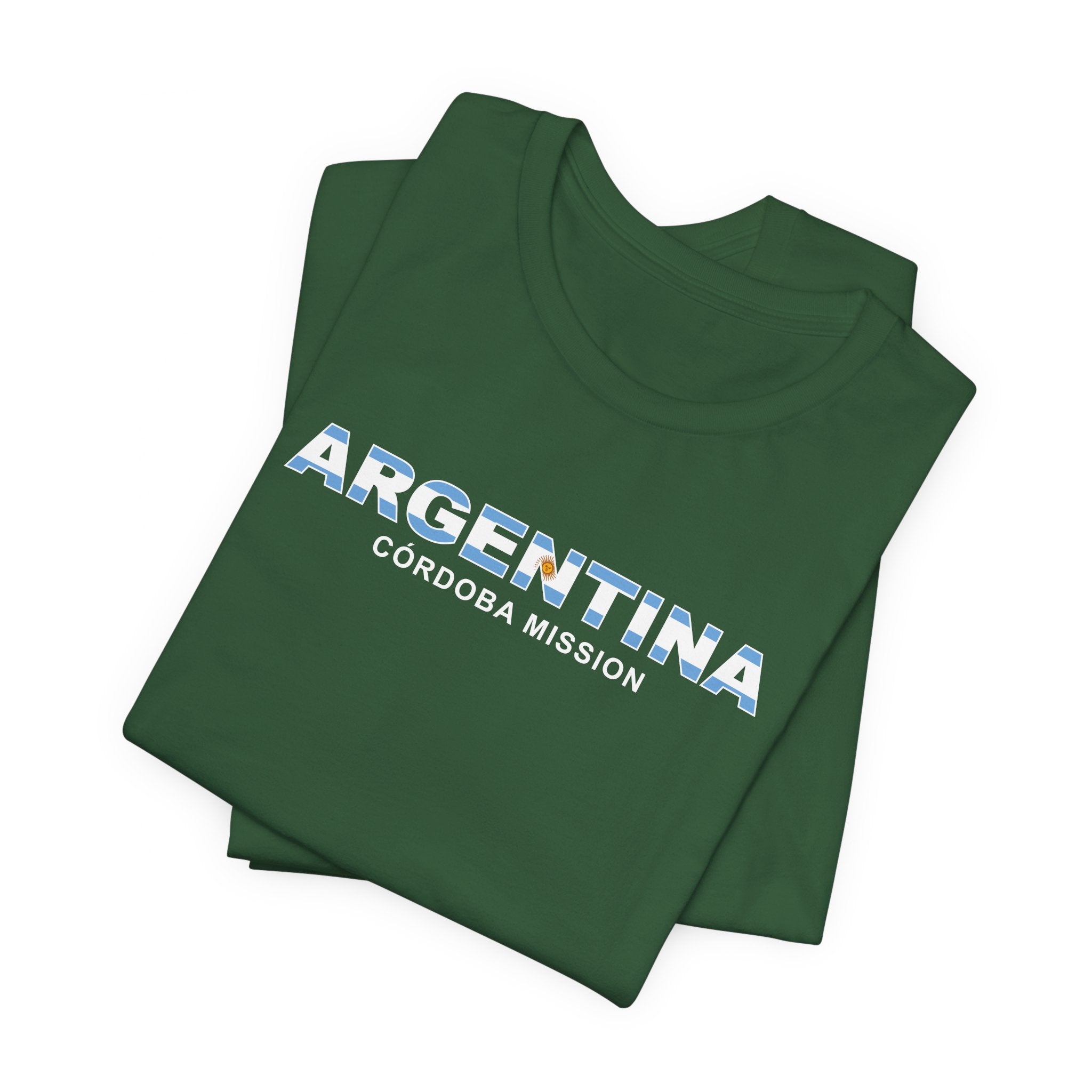 Argentina Cordoba Mission Flag Title T-shirt - Mission Wishlist - LDS Missionary Gift Store
