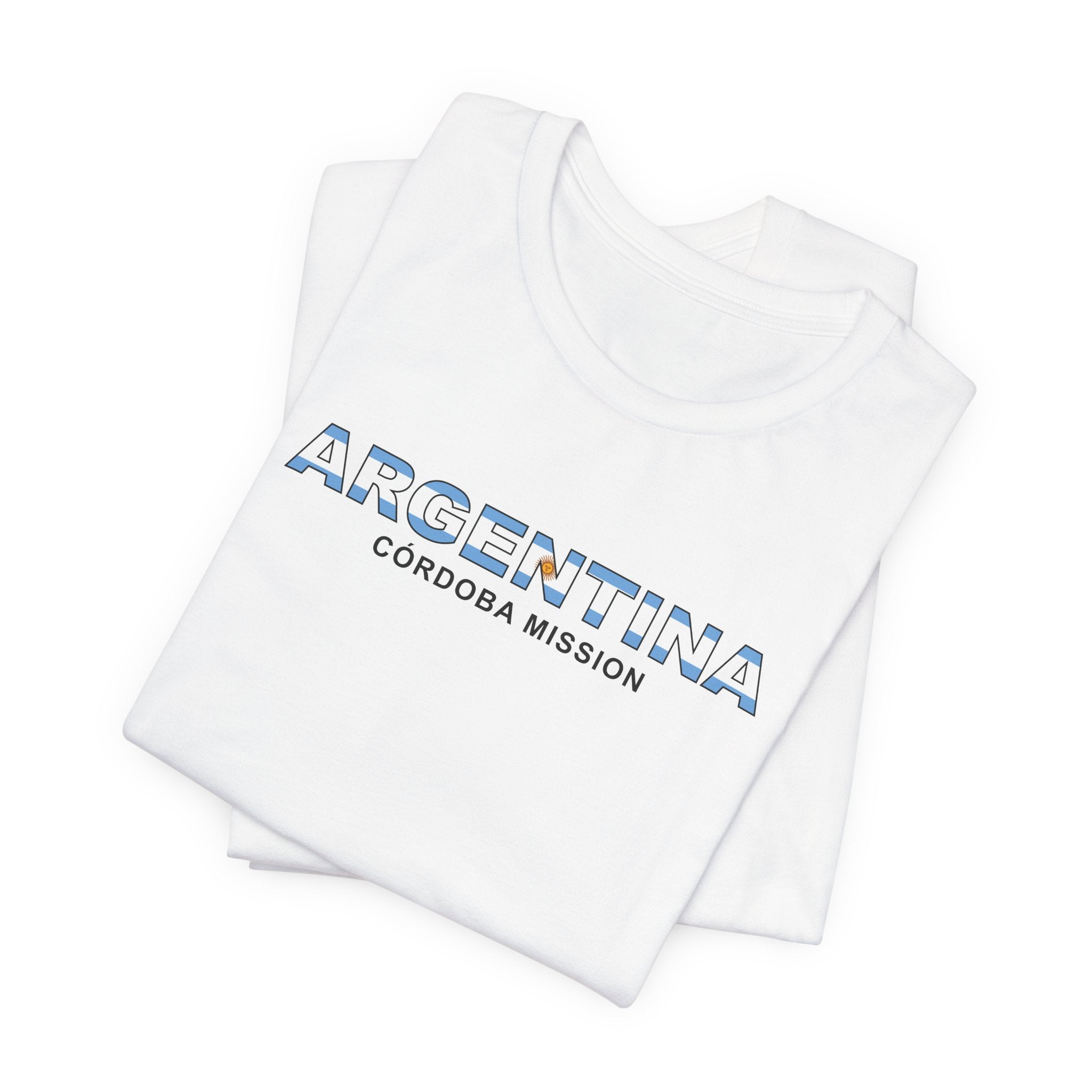 Argentina Cordoba Mission Flag Title T-shirt - Mission Wishlist - LDS Missionary Gift Store