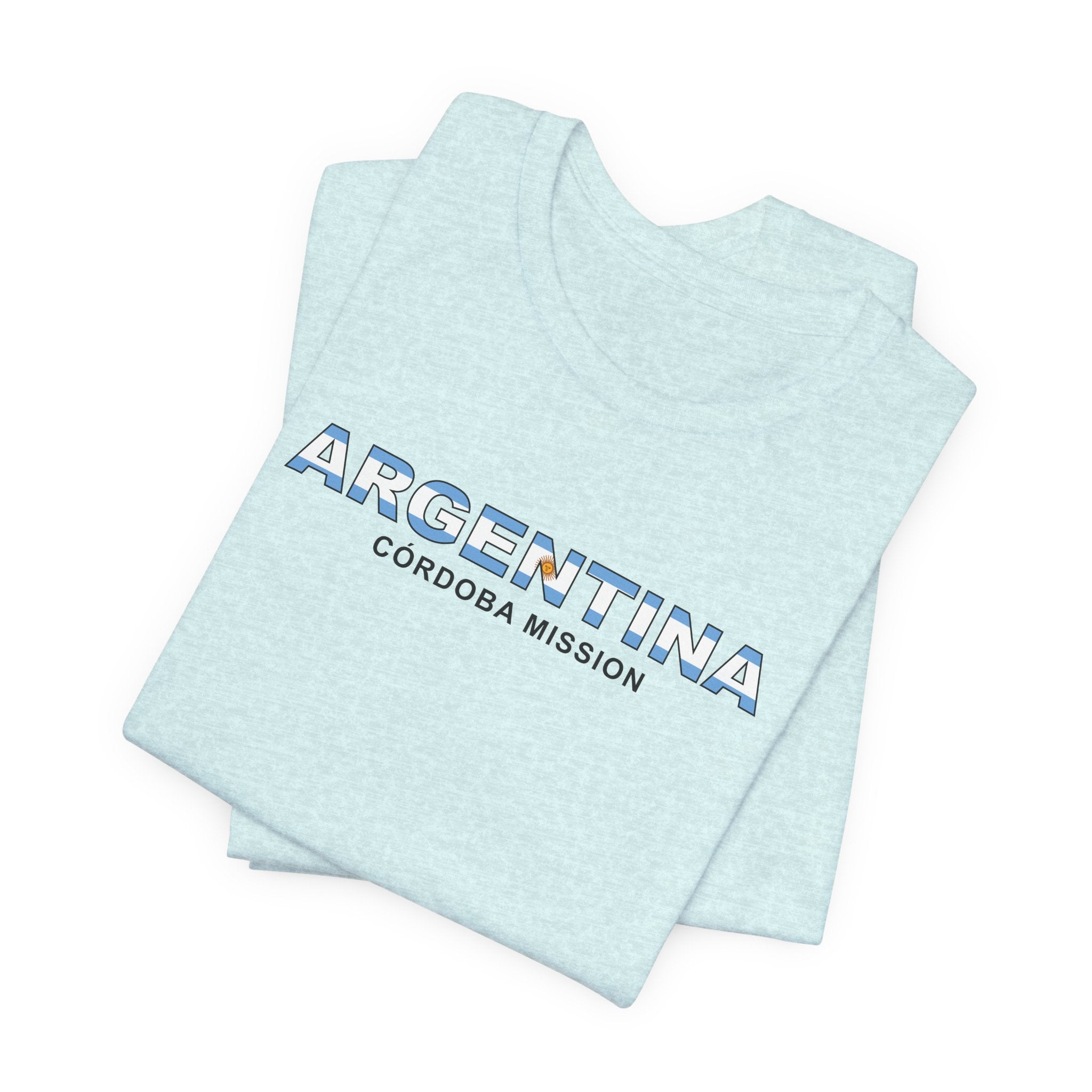 Argentina Cordoba Mission Flag Title T-shirt - Mission Wishlist - LDS Missionary Gift Store