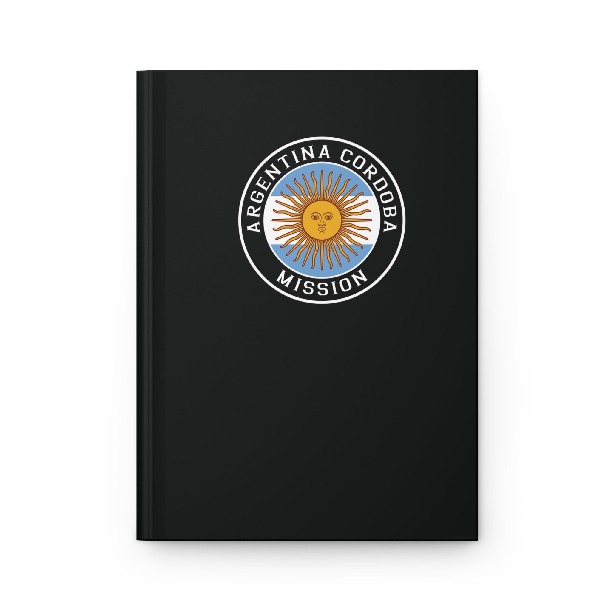 Argentina Cordoba Mission Logo Design Black Hardcover Journal Matte - Latter-Day Saint LDS Missionary Gift - Book of Mormon