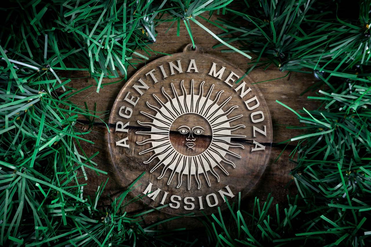 Argentina Mendoza Mission Christmas Ornament - Latter-Day Saint LDS Missionary Gift - Book of Mormon