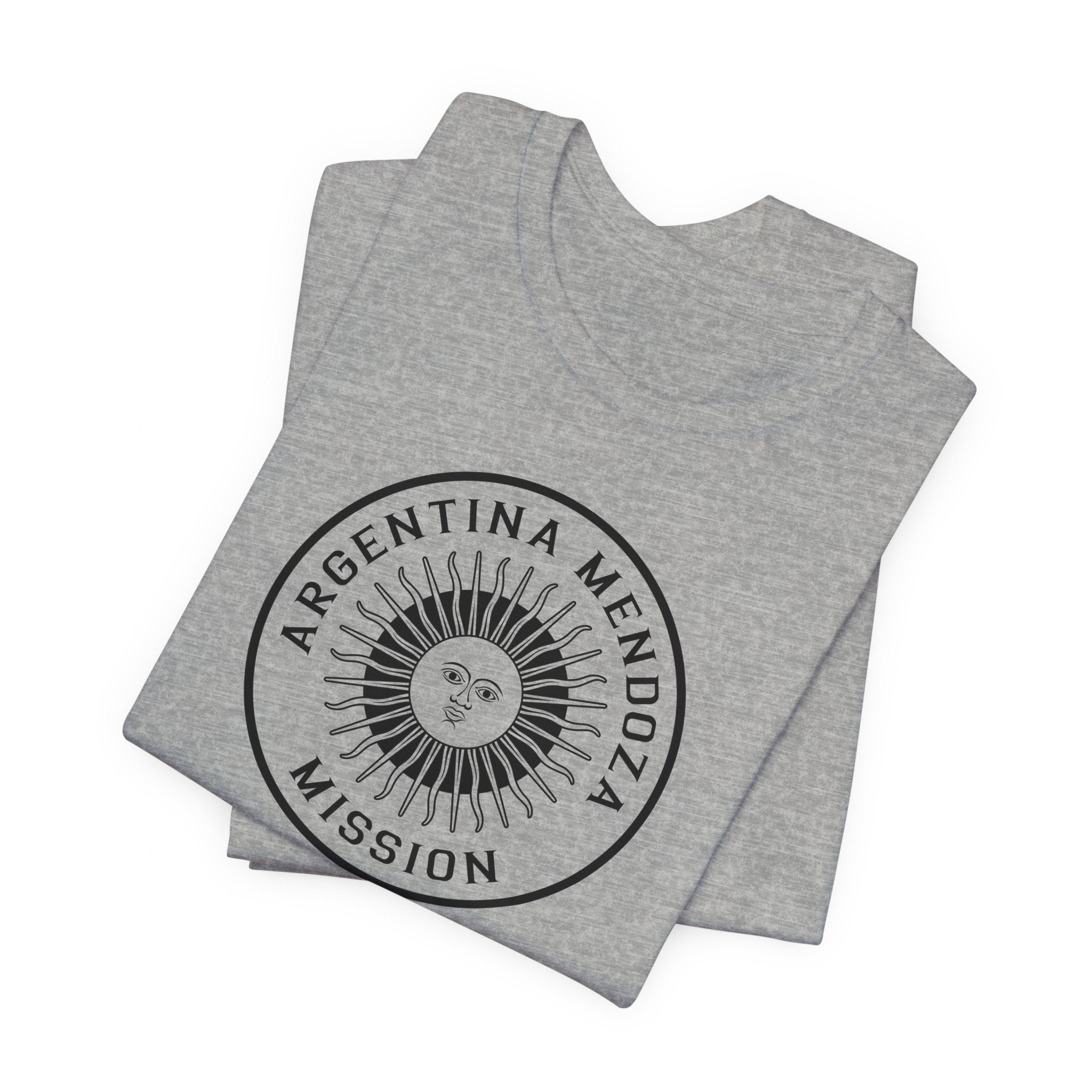 Argentina Mendoza Mission Circular Monochrome Logo T-Shirt - Mission Wishlist - LDS Missionary Gift Store