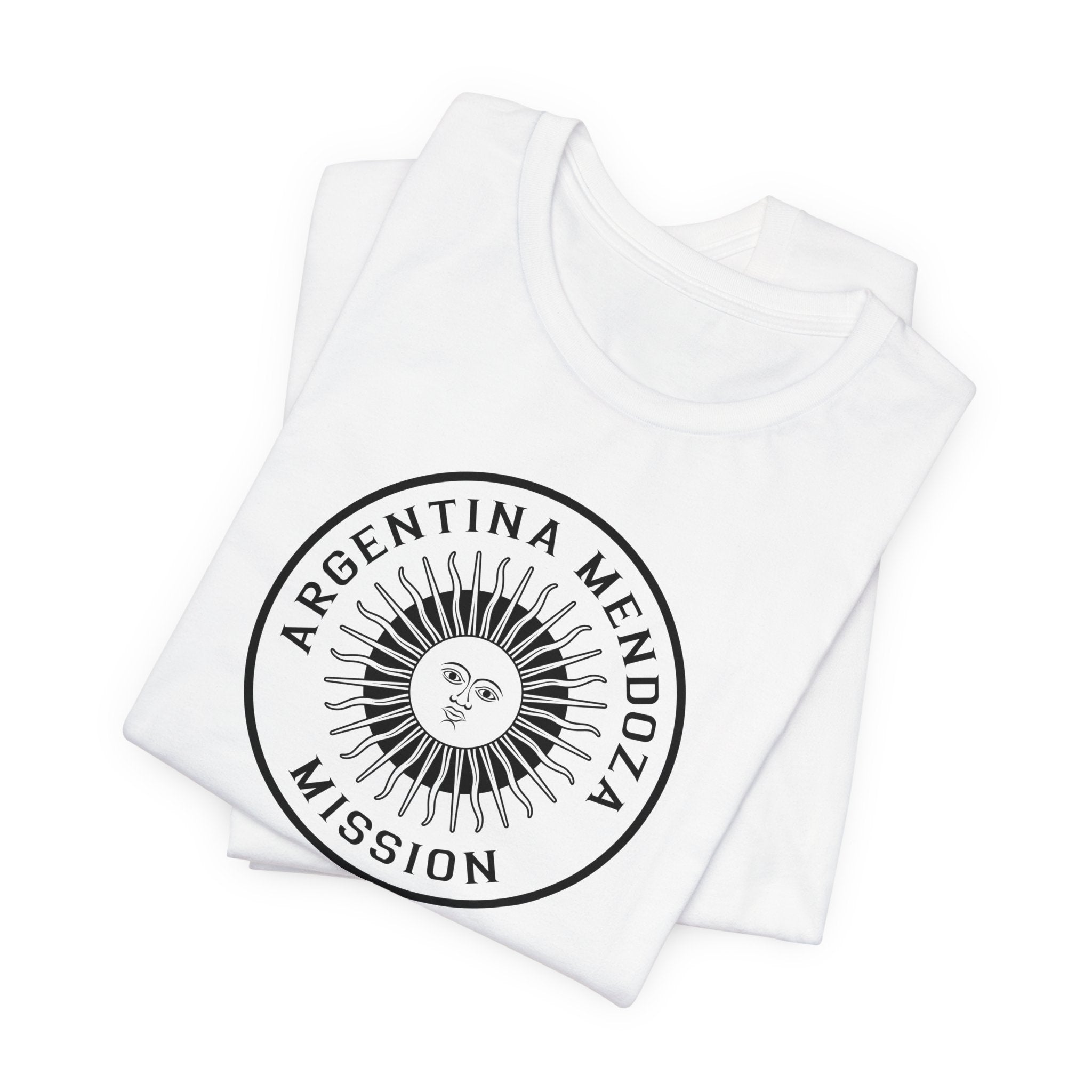 Argentina Mendoza Mission Circular Monochrome Logo T-Shirt - Mission Wishlist - LDS Missionary Gift Store