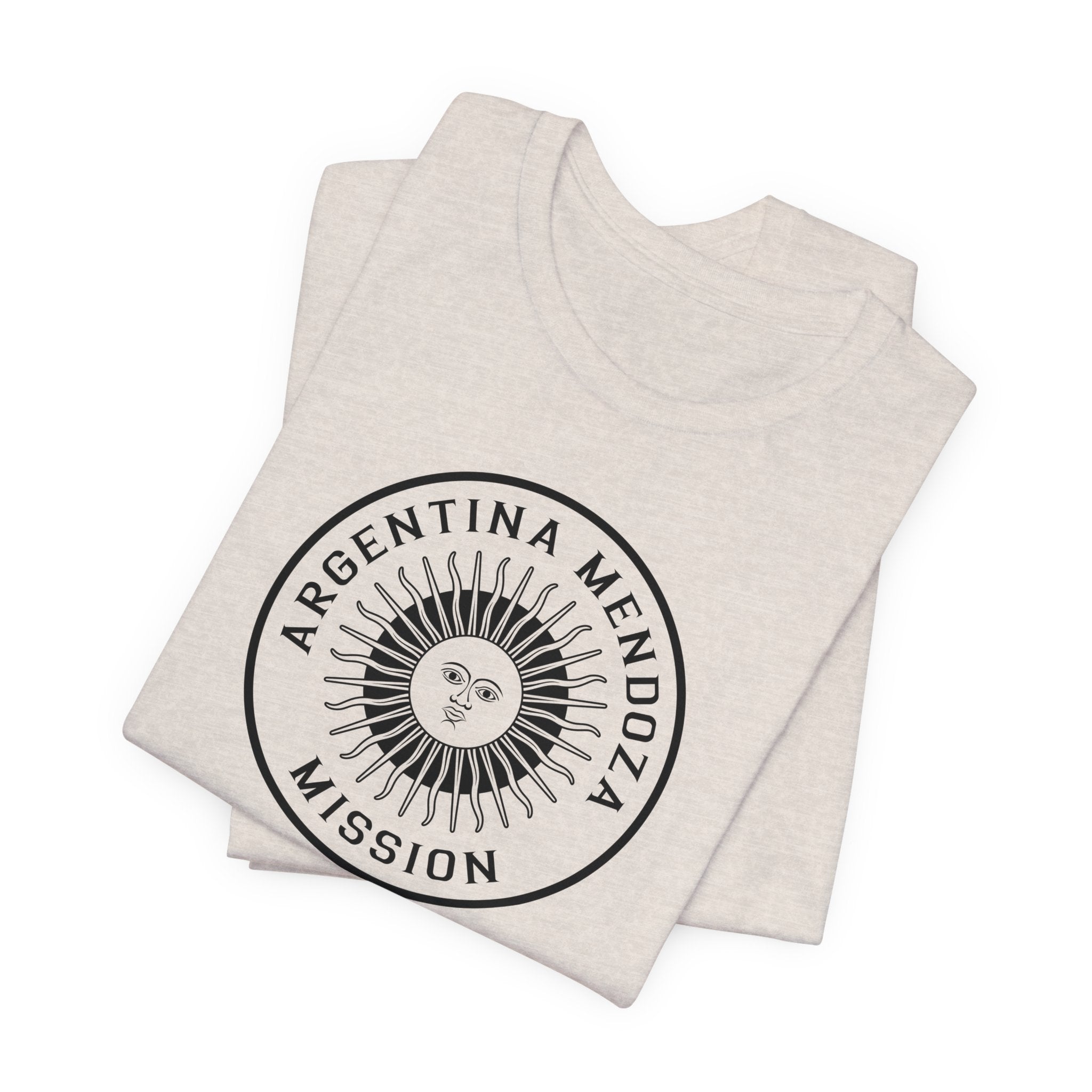 Argentina Mendoza Mission Circular Monochrome Logo T-Shirt - Mission Wishlist - LDS Missionary Gift Store