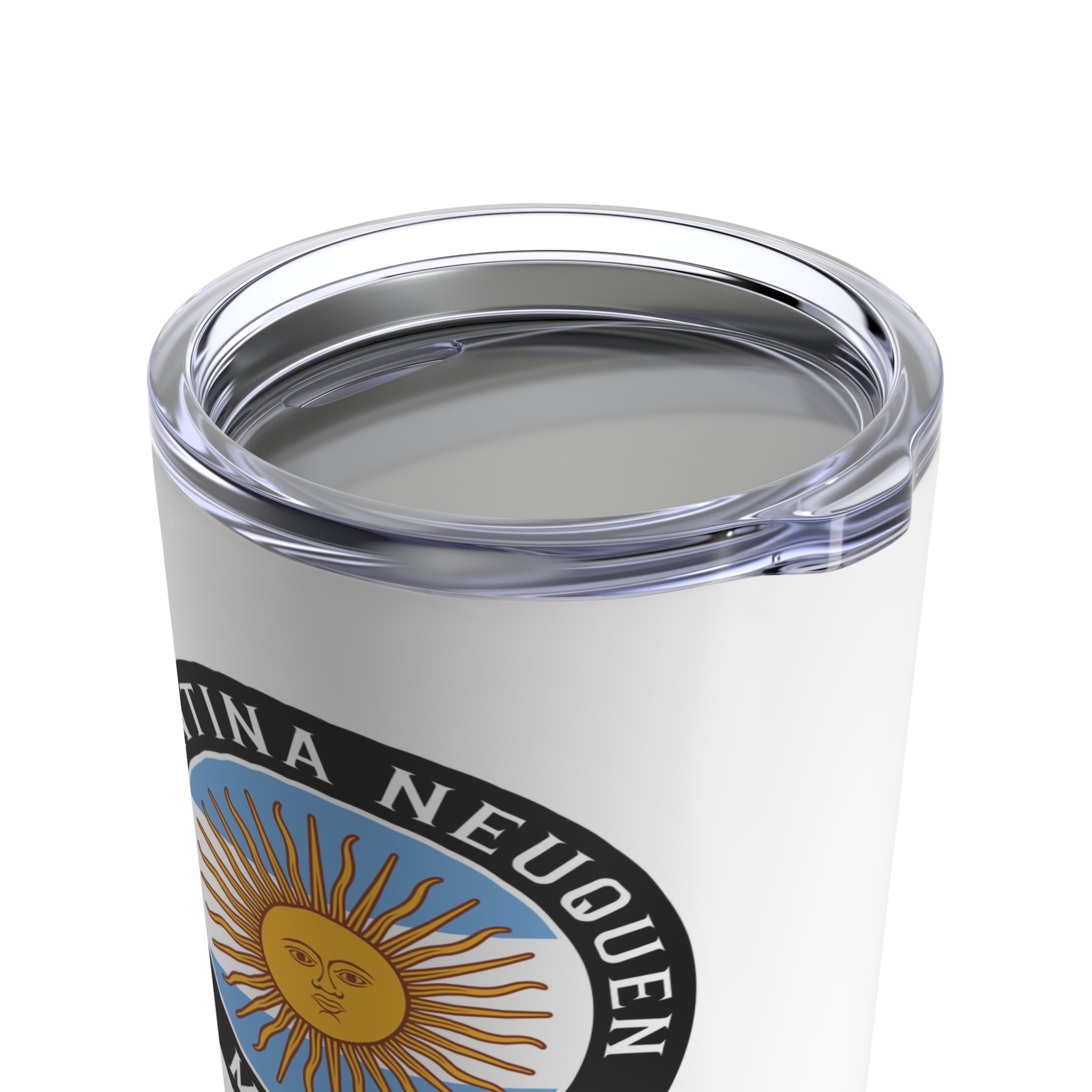 Argentina Neuquen Mission Flag Logo Tumbler 20oz White - Latter-Day Saint LDS Missionary Gift - Book of Mormon