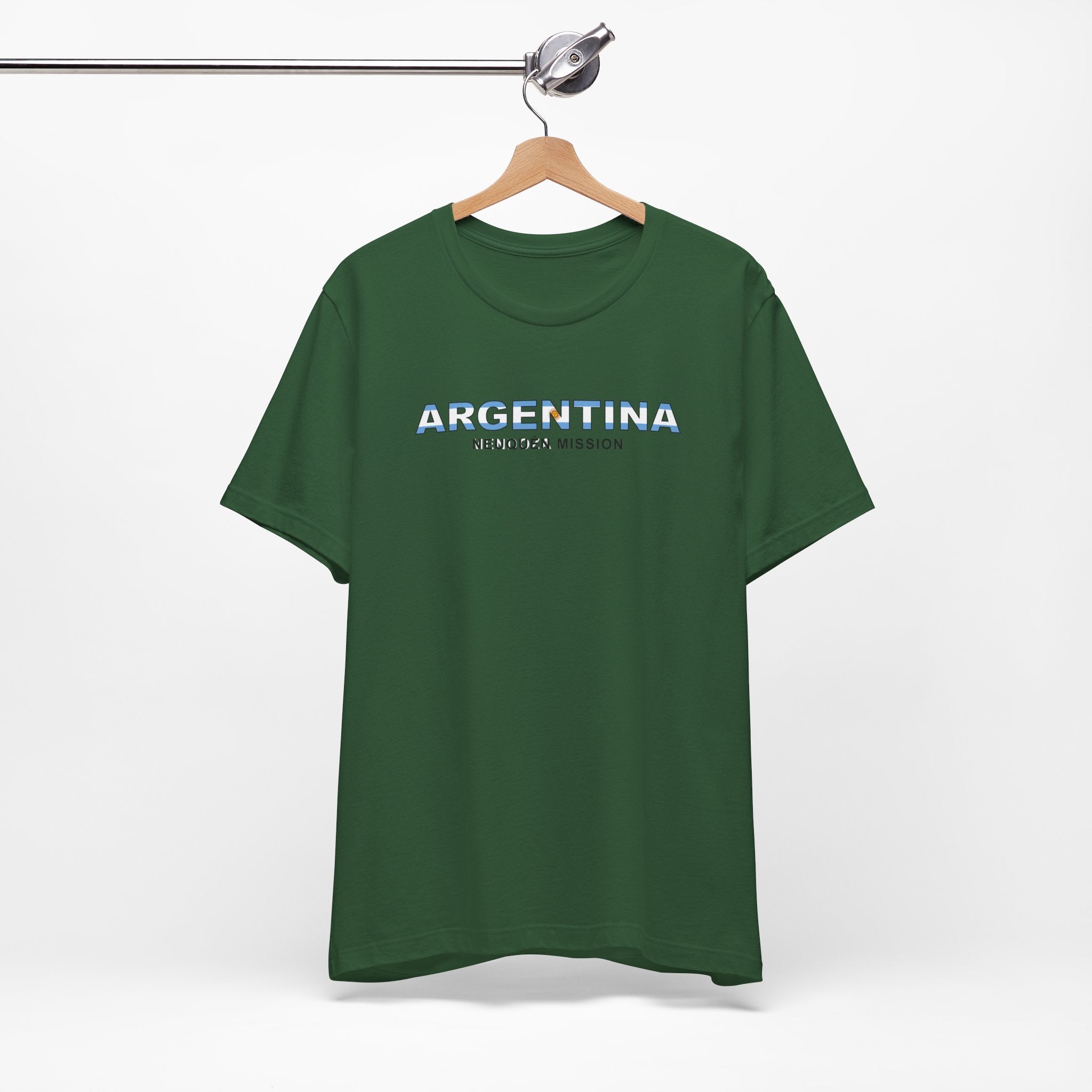 Argentina Neuquen Mission Flag Title T-shirt - Latter-Day Saint LDS Missionary Gift - Book of Mormon