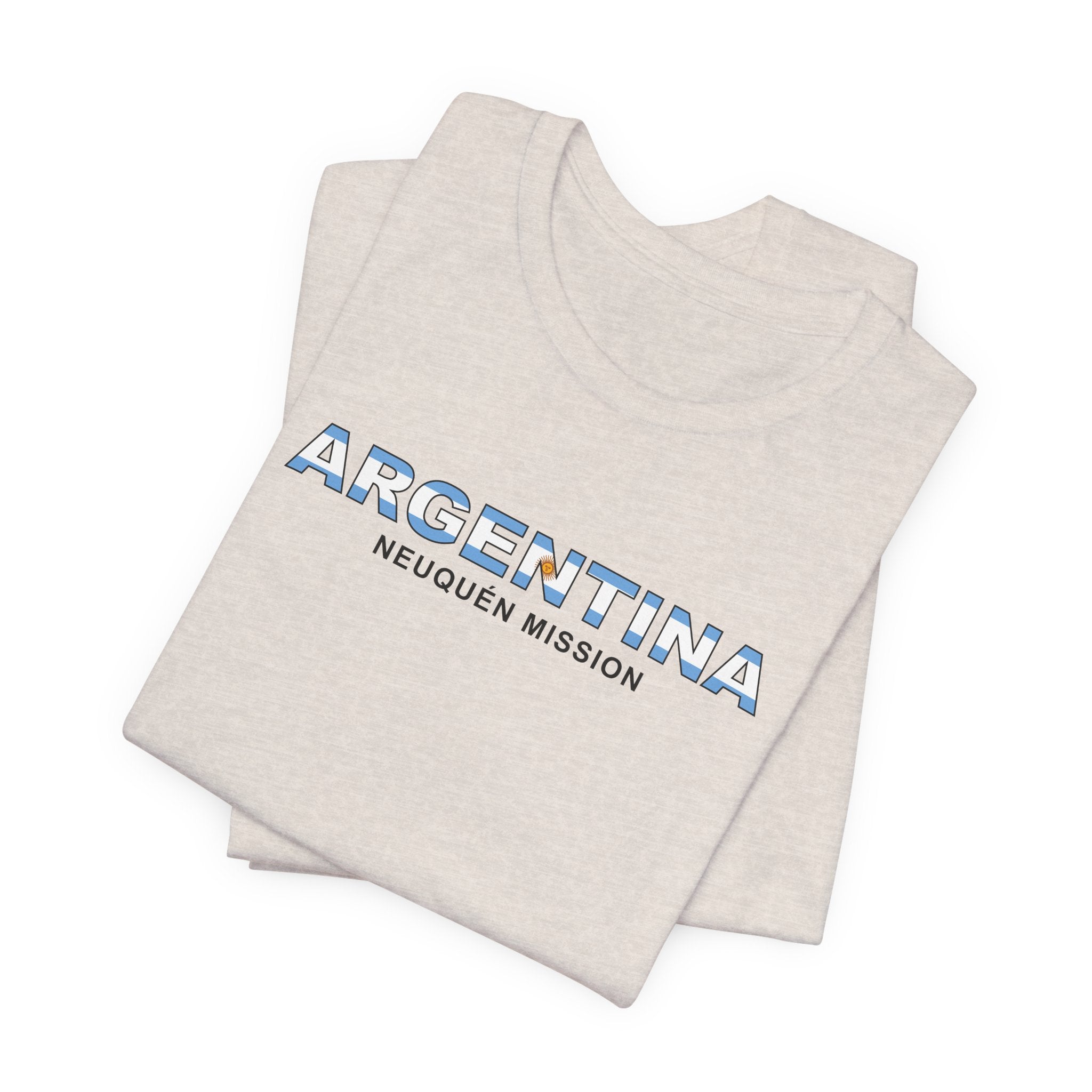 Argentina Neuquen Mission Flag Title T-shirt - Latter-Day Saint LDS Missionary Gift - Book of Mormon