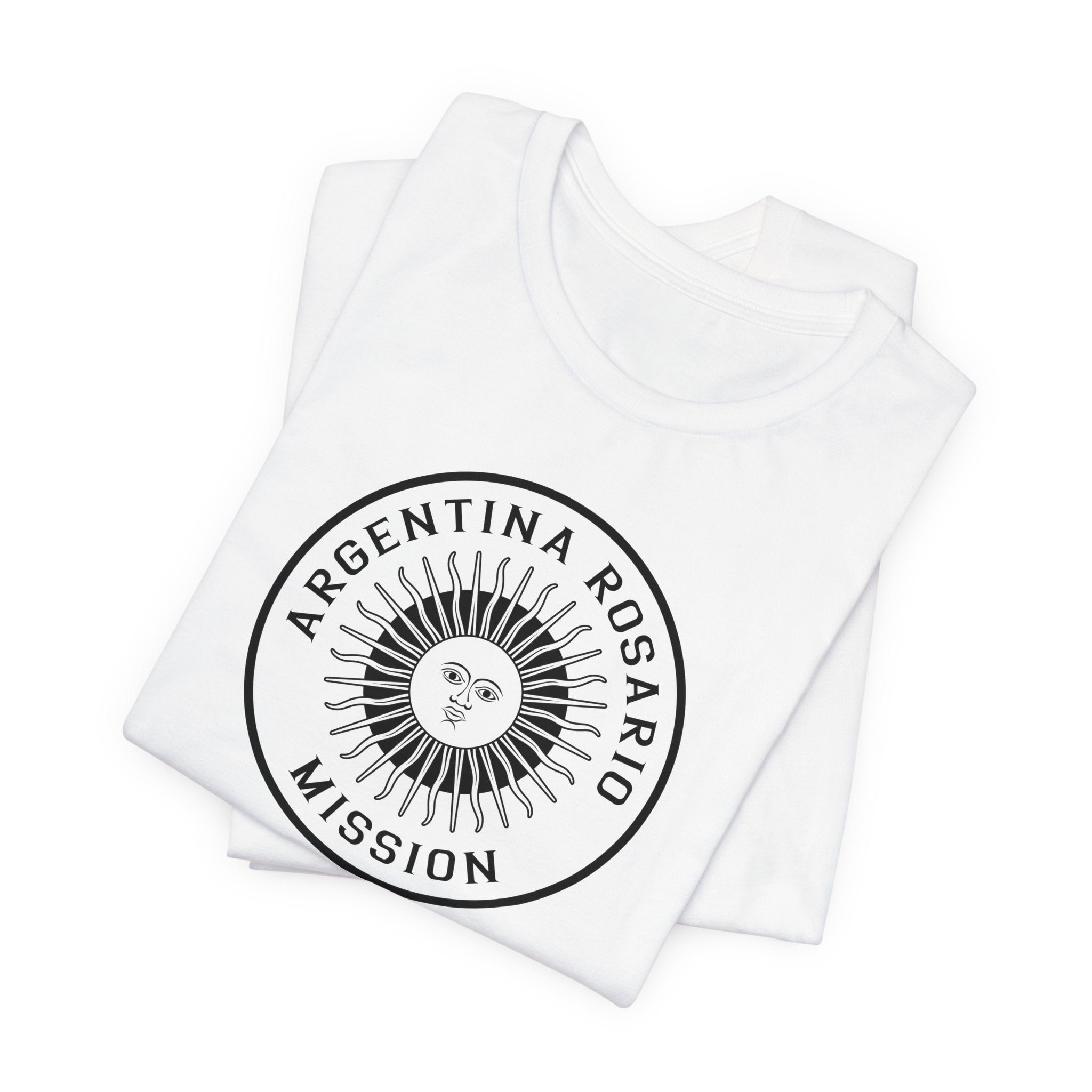 Argentina Rosario Mission Circular Monochrome Logo T-Shirt - Mission Wishlist - LDS Missionary Gift Store