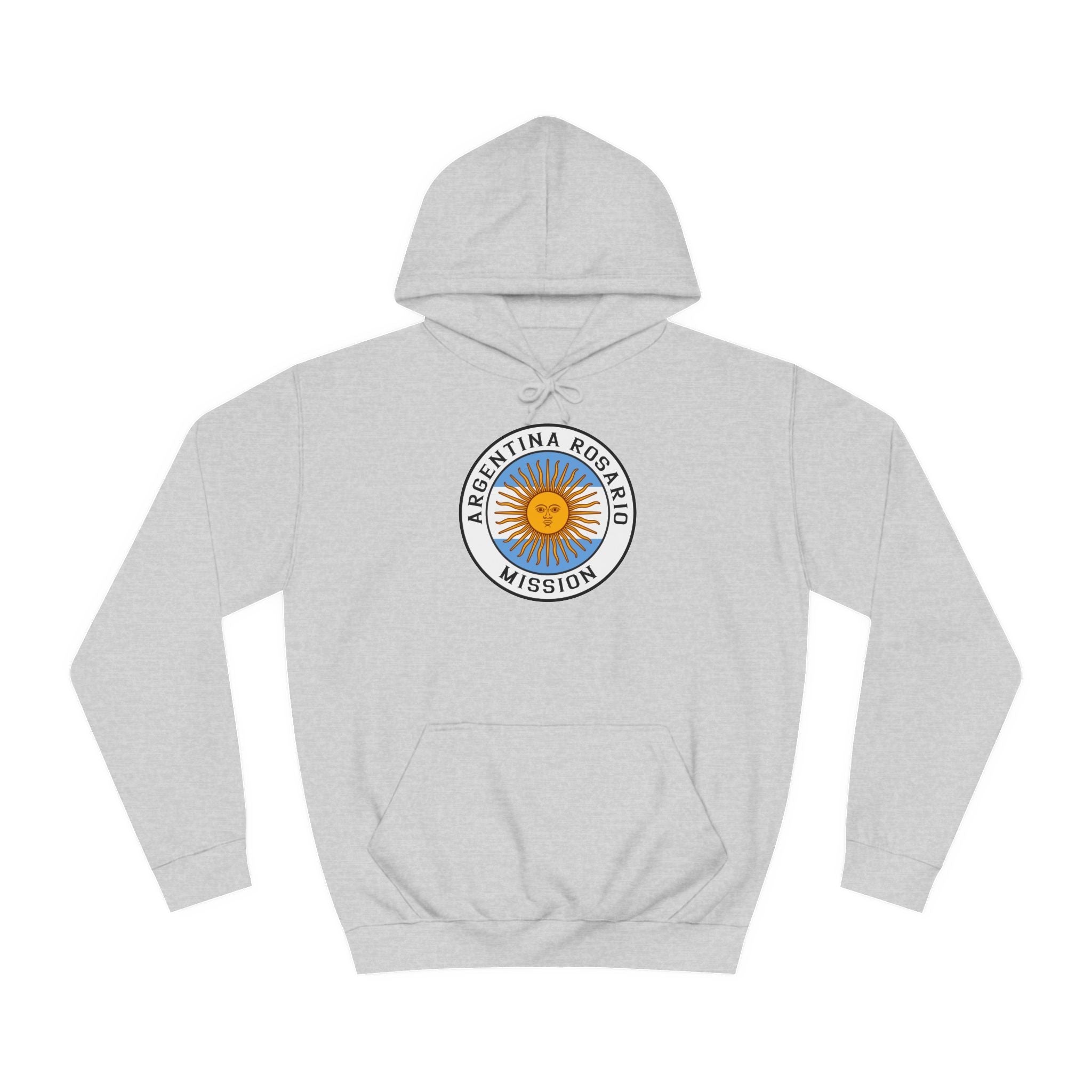 Argentina Rosario Mission Flag Logo (White Border) College Hoodie - Mission Wishlist - LDS Missionary Gift Store