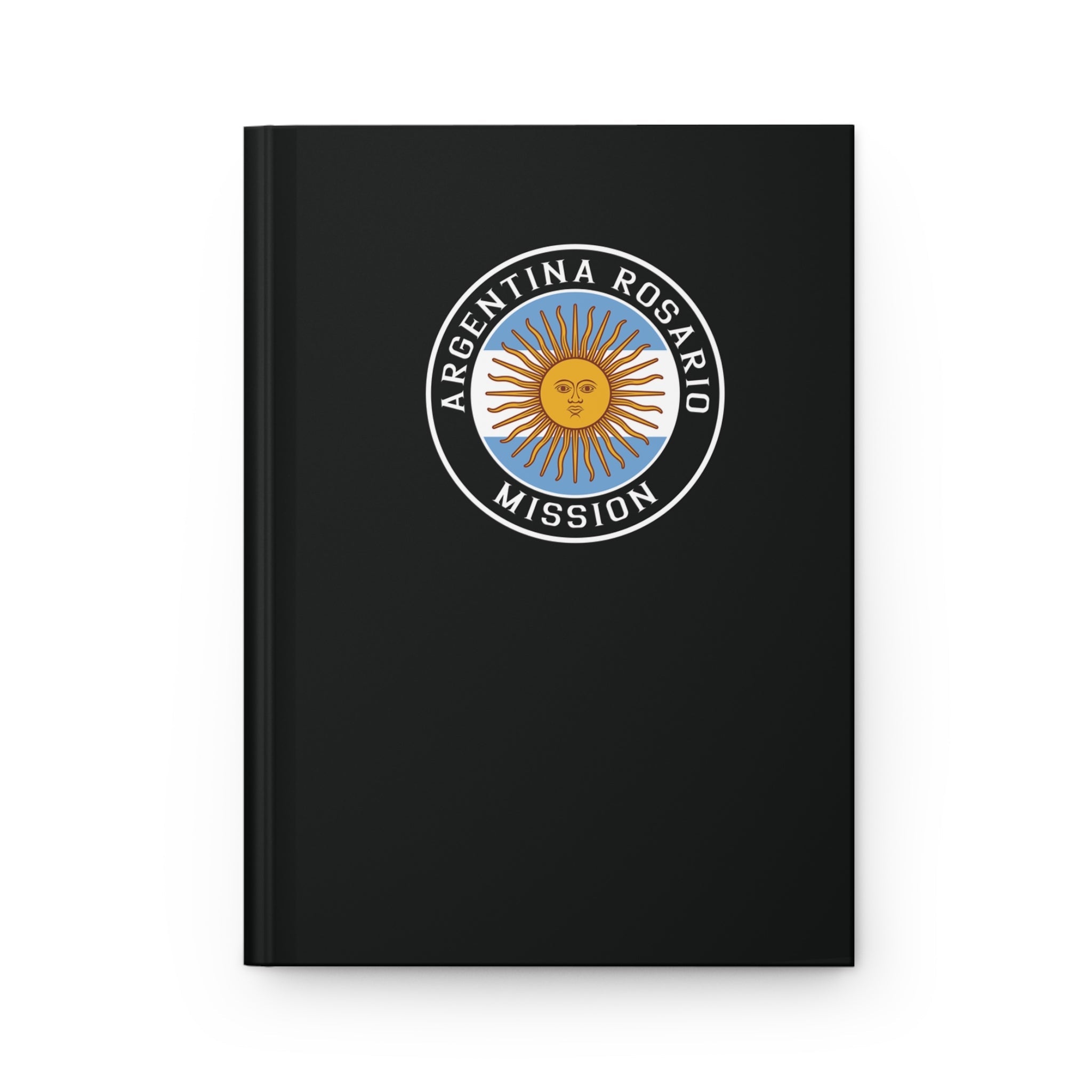 Argentina Rosario Mission Logo Design Black Hardcover Journal Matte - Mission Wishlist - LDS Missionary Gift Store
