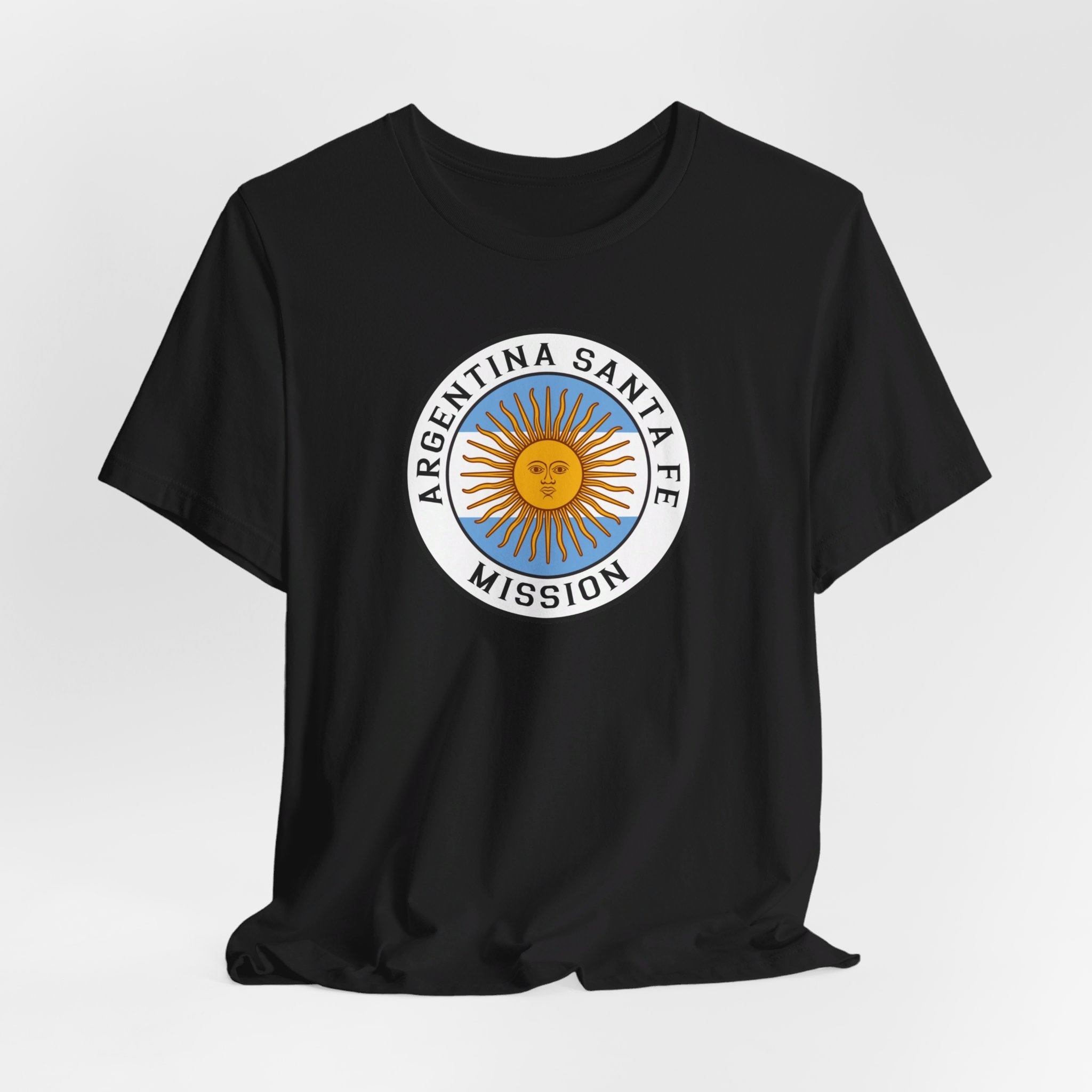 Argentina Santa Fe Mission Circular Flag T-shirt - Latter-Day Saint LDS Missionary Gift - Book of Mormon