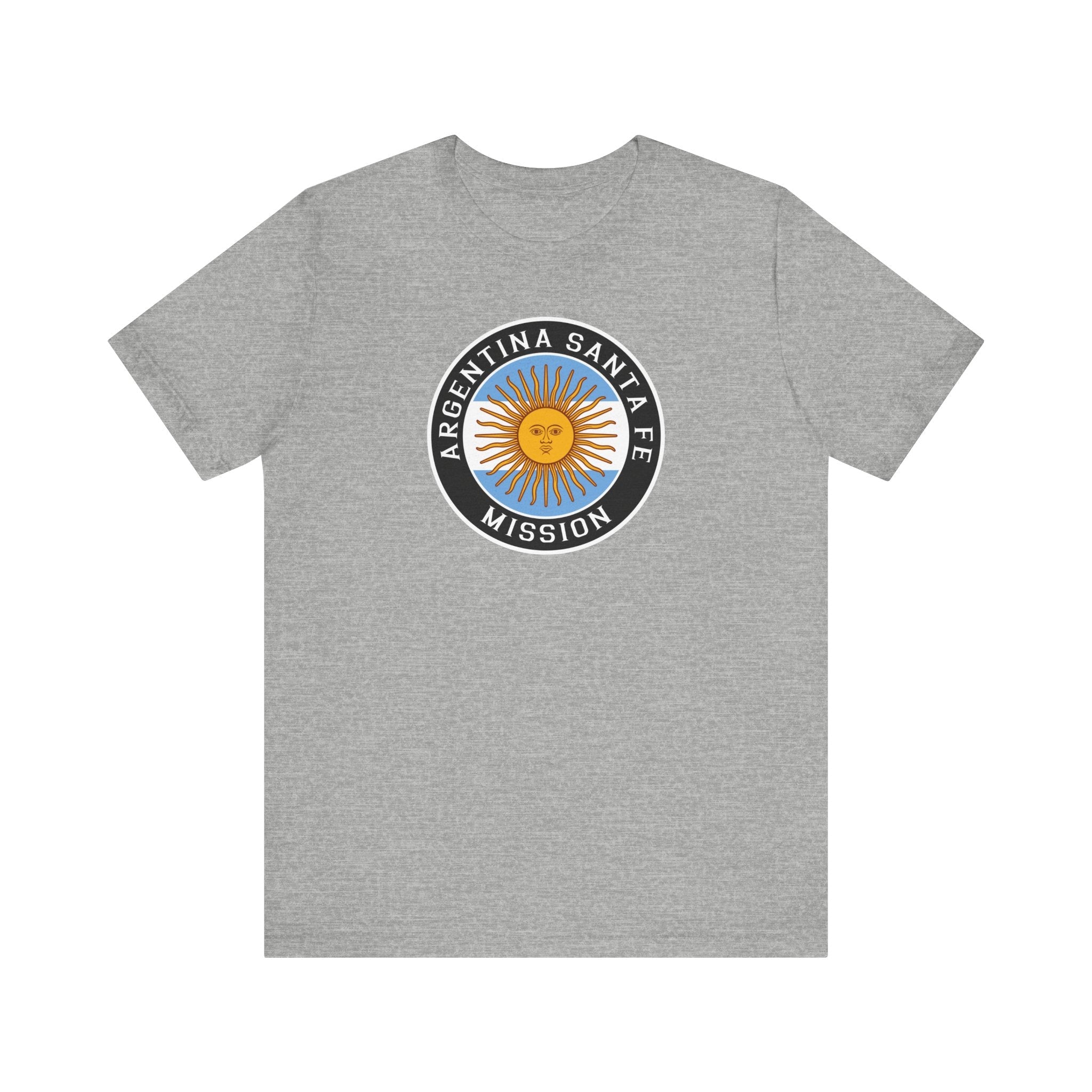 Argentina Santa Fe Mission Circular Flag T-shirt - Latter-Day Saint LDS Missionary Gift - Book of Mormon