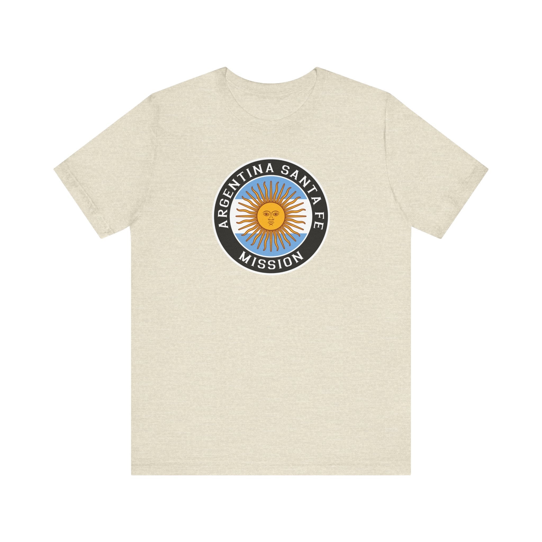 Argentina Santa Fe Mission Circular Flag T-shirt - Latter-Day Saint LDS Missionary Gift - Book of Mormon