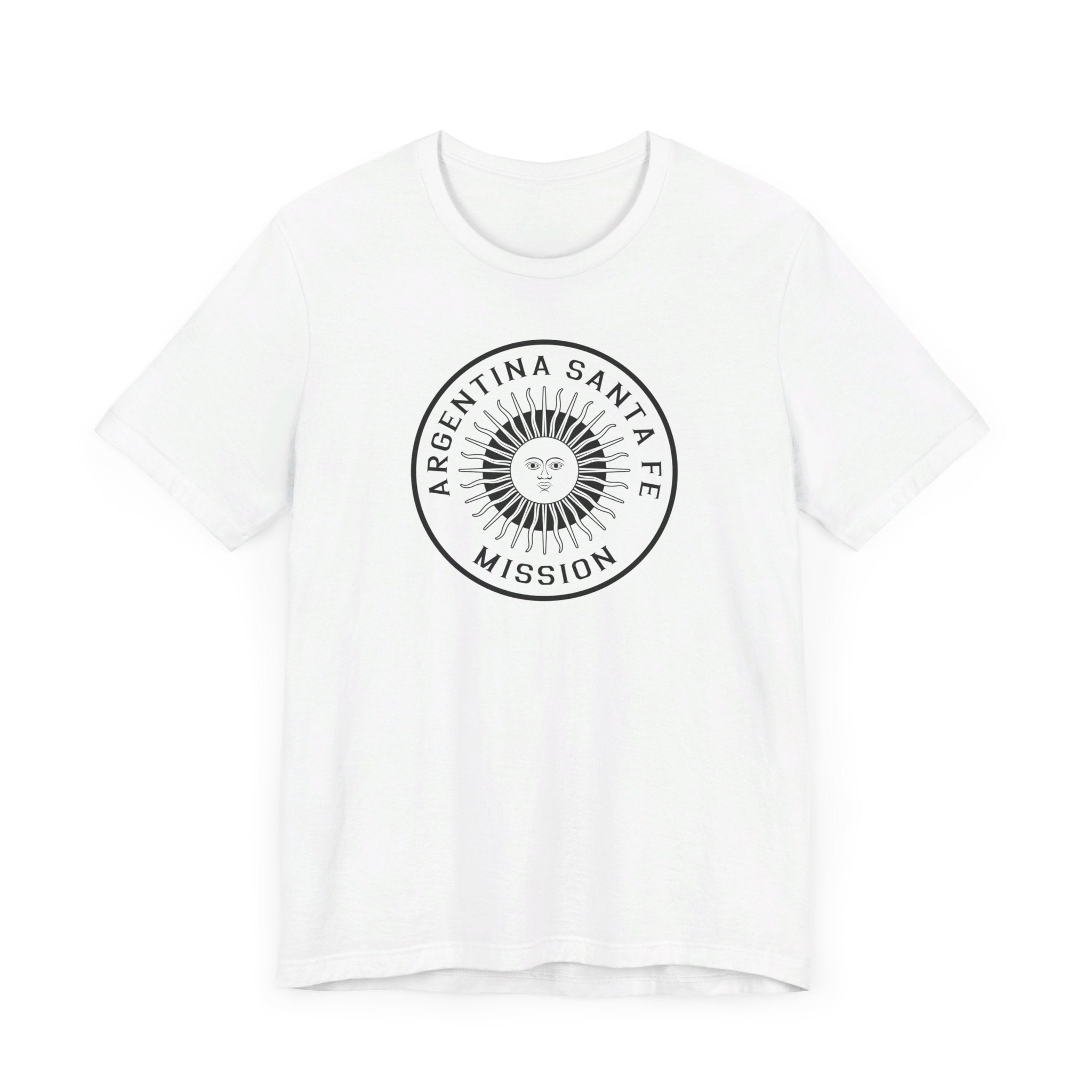 Argentina Santa Fe Mission Circular Monochrome Logo T-Shirt - Mission Wishlist - LDS Missionary Gift Store