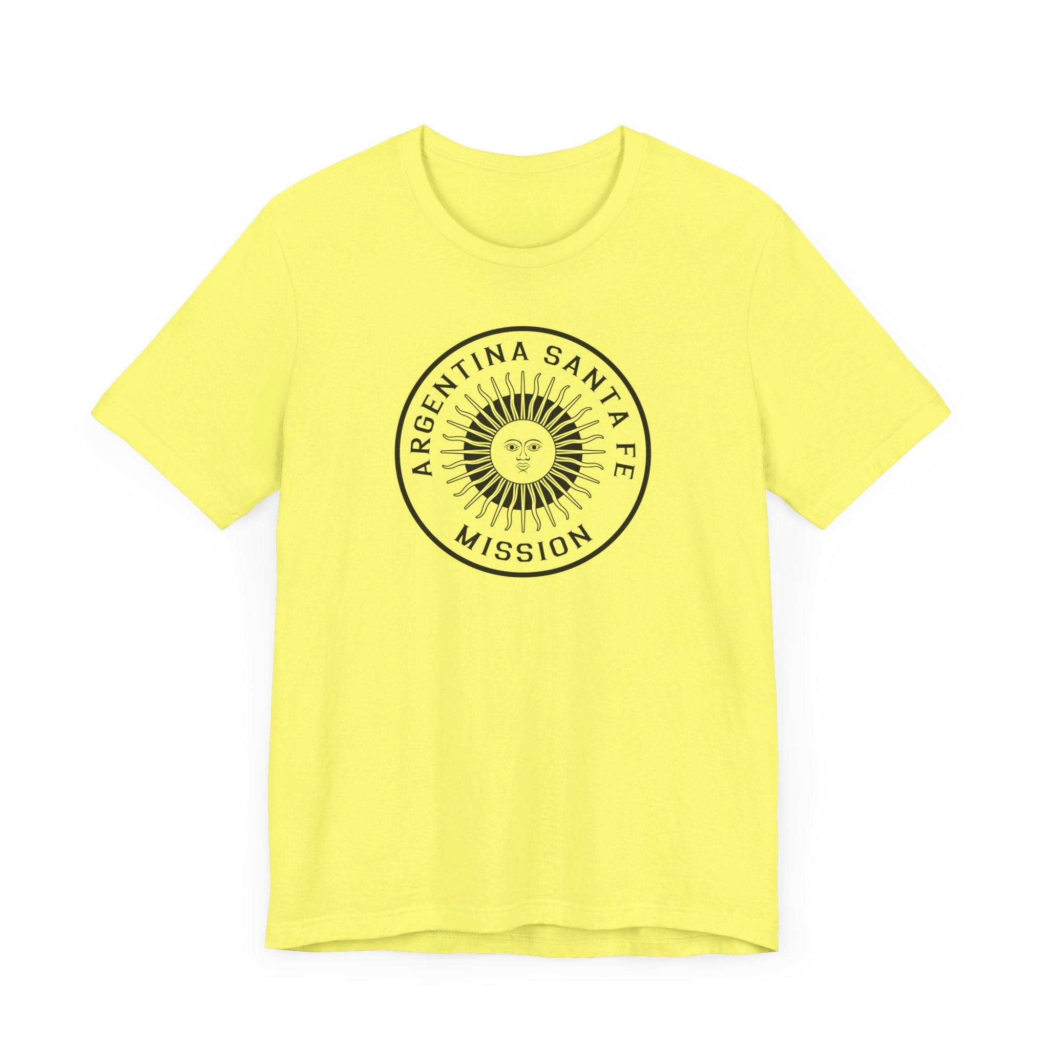 Argentina Santa Fe Mission Circular Monochrome Logo T-Shirt - Latter-Day Saint LDS Missionary Gift - Book of Mormon