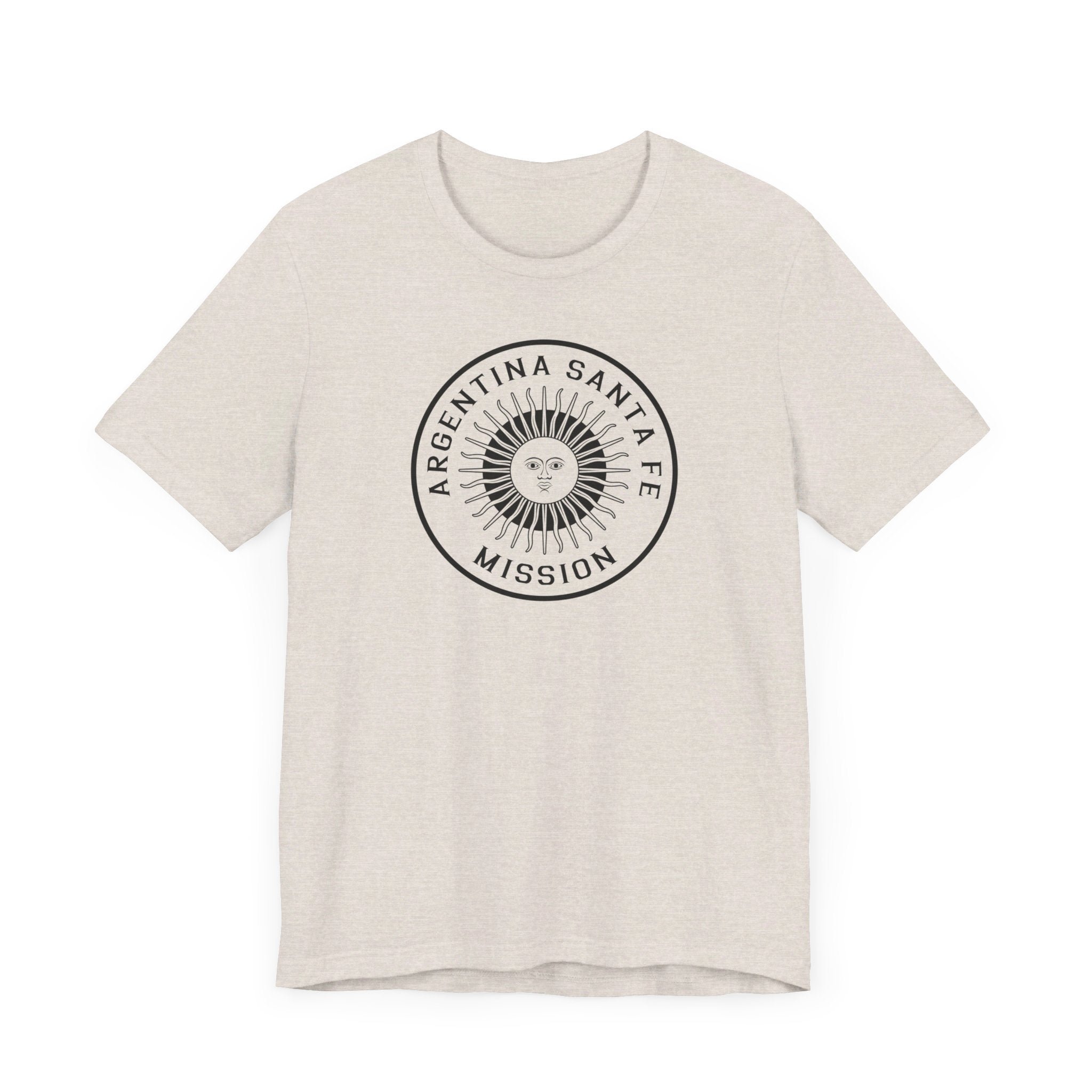 Argentina Santa Fe Mission Circular Monochrome Logo T-Shirt - Mission Wishlist - LDS Missionary Gift Store