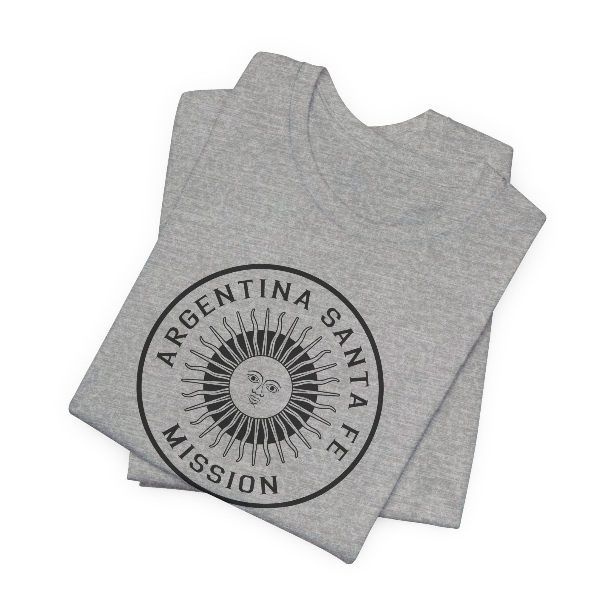 Argentina Santa Fe Mission Circular Monochrome Logo T-Shirt - Mission Wishlist - LDS Missionary Gift Store