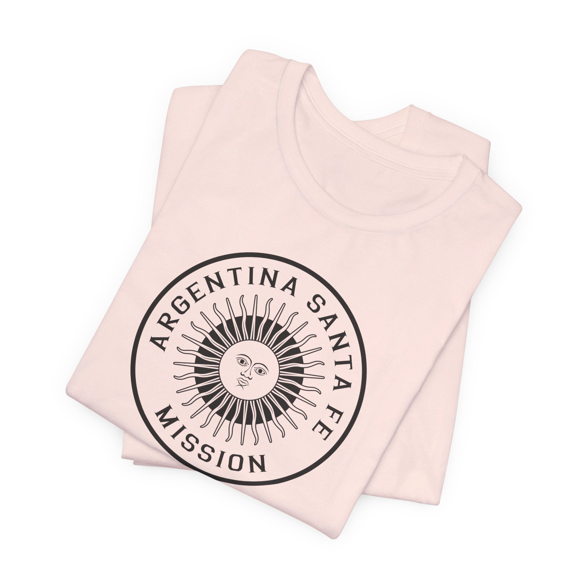 Argentina Santa Fe Mission Circular Monochrome Logo T-Shirt - Mission Wishlist - LDS Missionary Gift Store