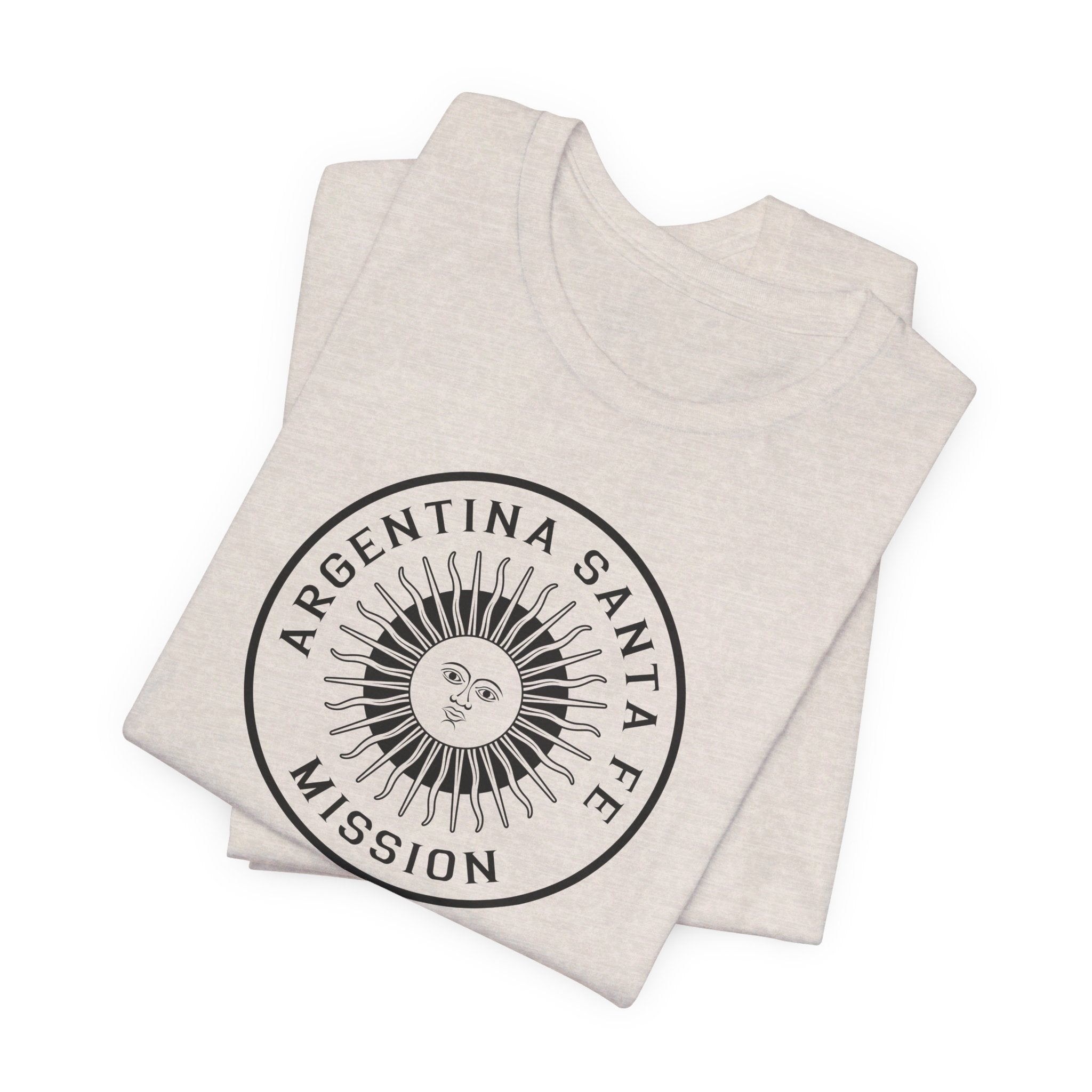 Argentina Santa Fe Mission Circular Monochrome Logo T-Shirt - Mission Wishlist - LDS Missionary Gift Store