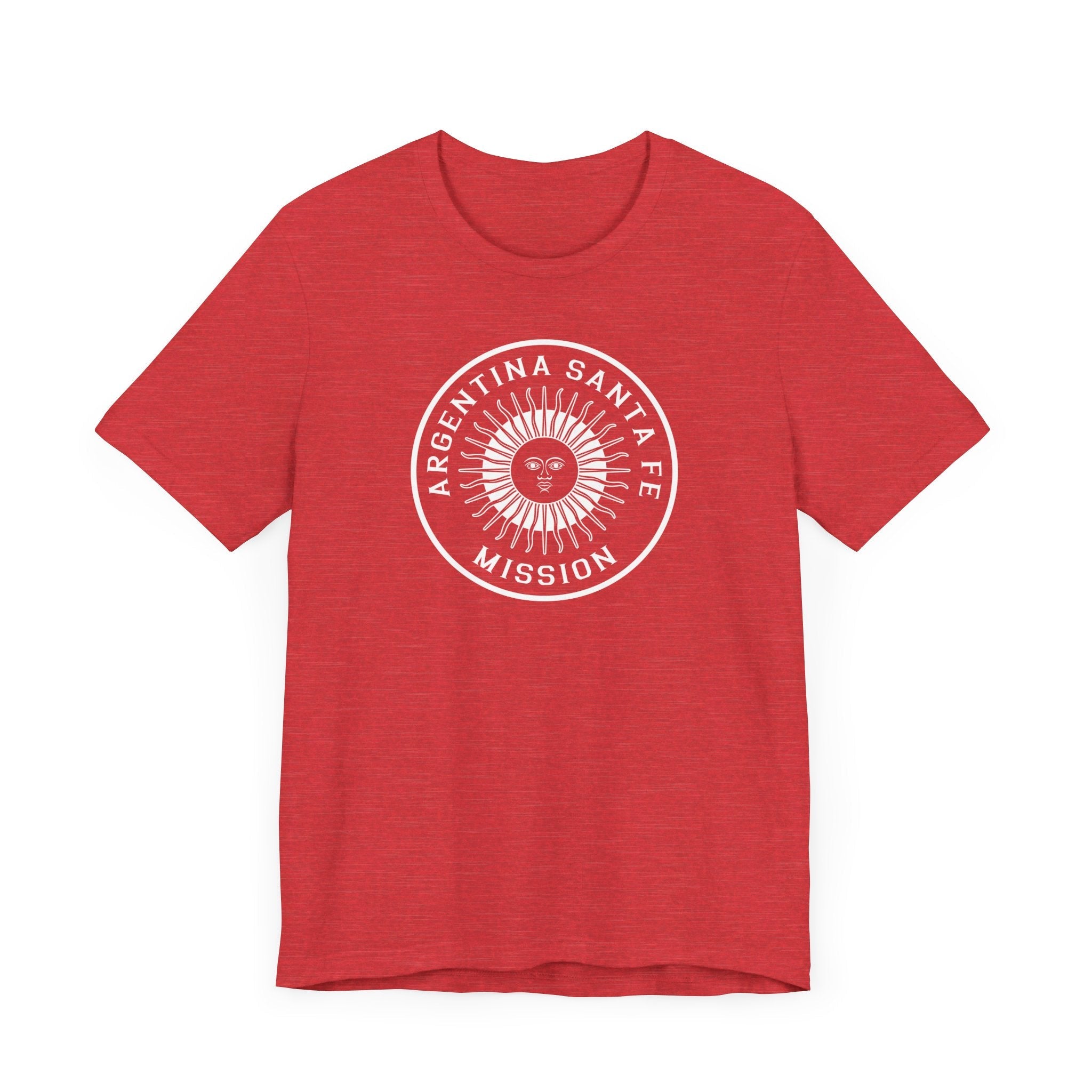 Argentina Santa Fe Mission Circular Monochrome Logo T-Shirt - Latter-Day Saint LDS Missionary Gift - Book of Mormon