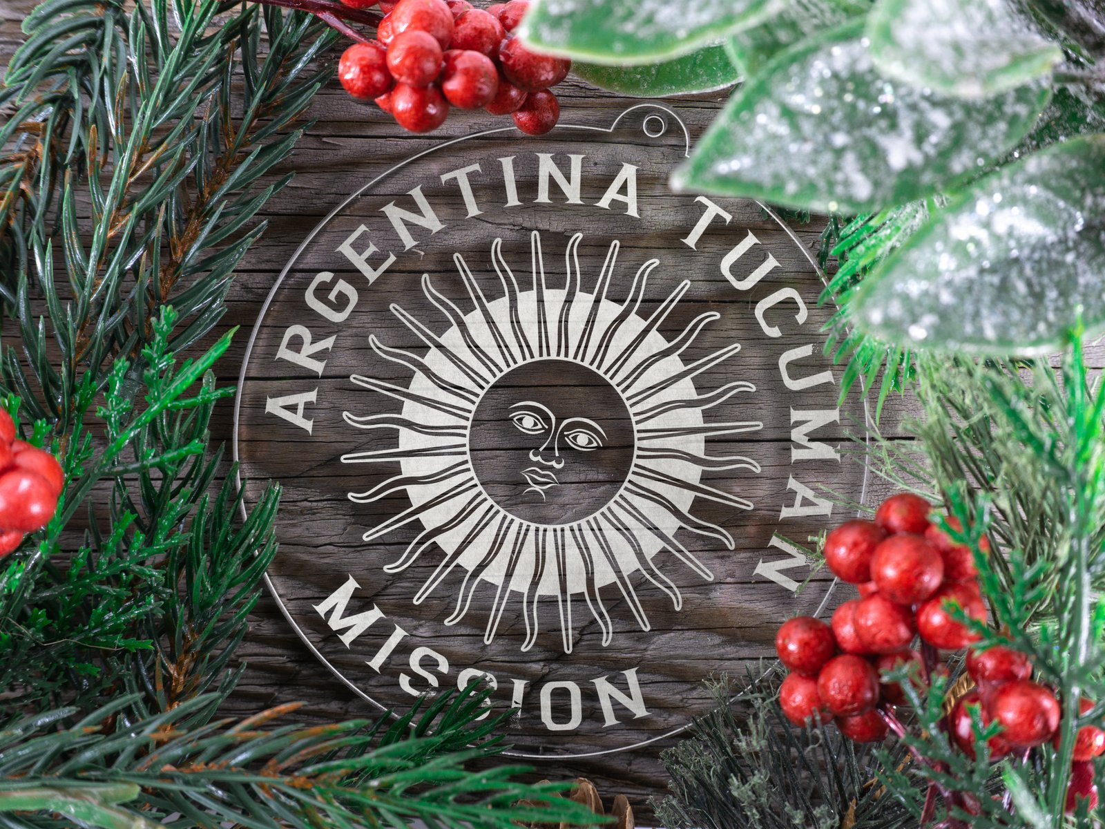 LDS Argentina Tucuman Mission Christmas Ornament with Christmas Decorations