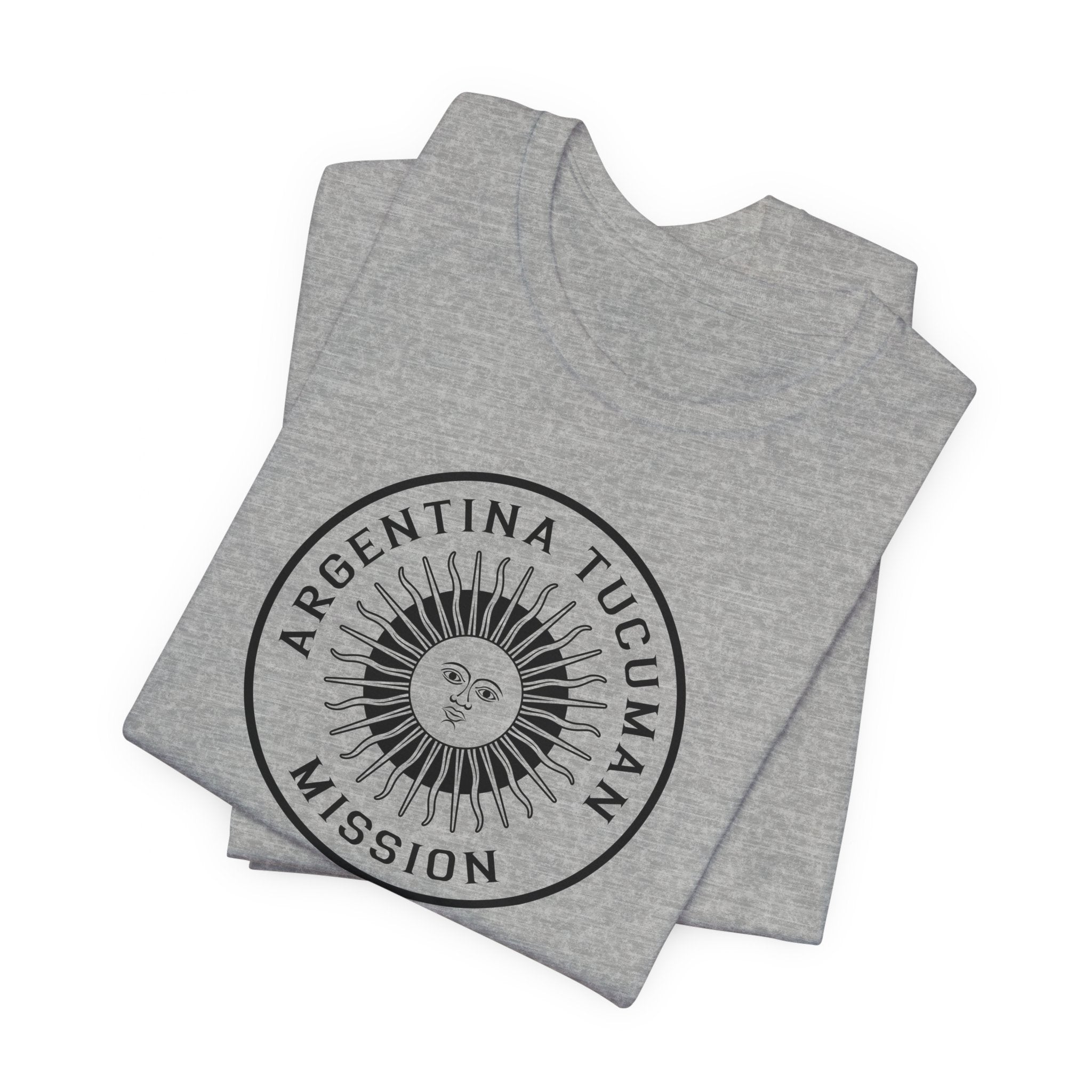 Argentina Tucuman Mission Circular Monochrome Logo T-Shirt - Latter-Day Saint LDS Missionary Gift - Book of Mormon
