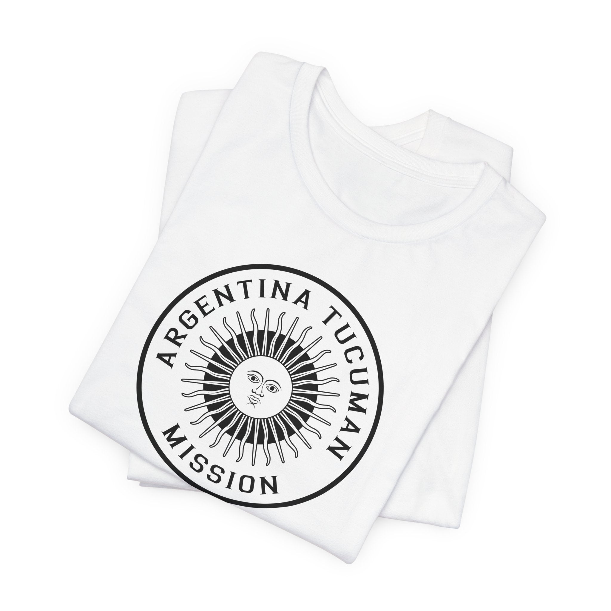 Argentina Tucuman Mission Circular Monochrome Logo T-Shirt - Latter-Day Saint LDS Missionary Gift - Book of Mormon
