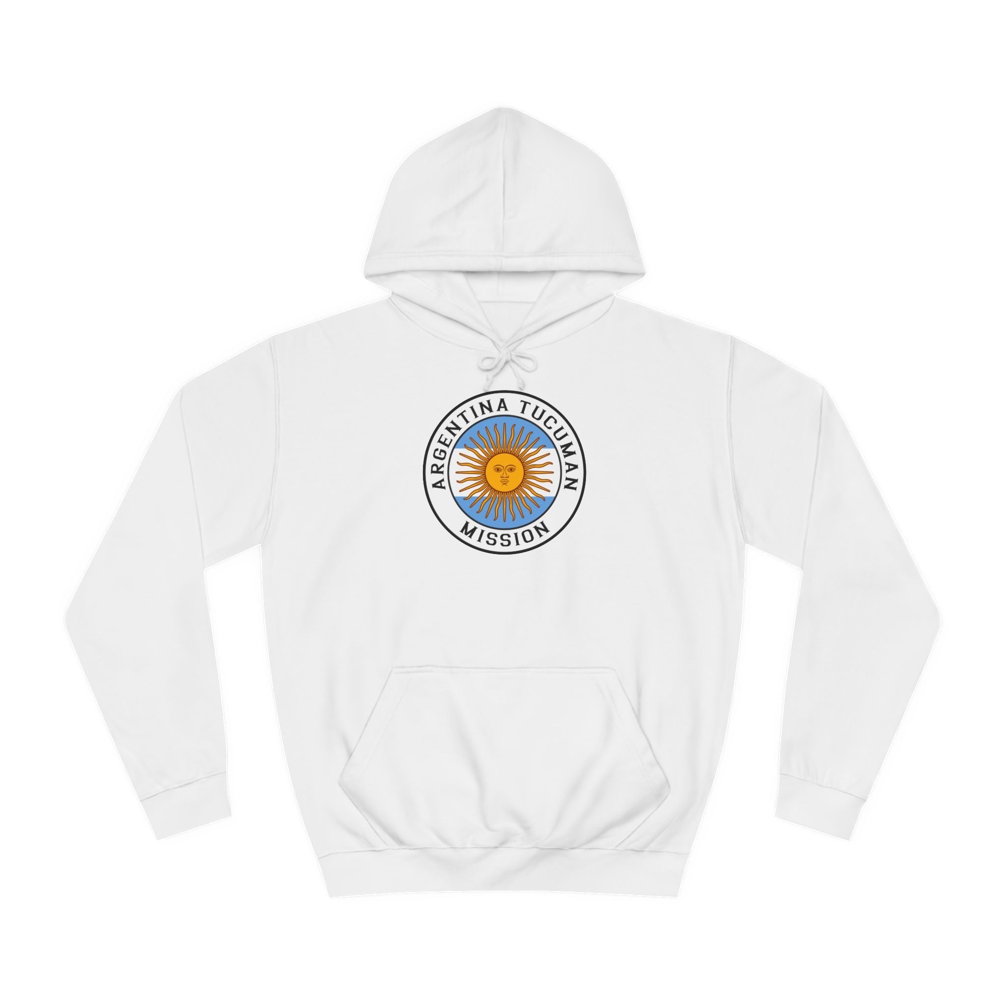 Argentina Tucuman Mission Flag Logo (White Border) College Hoodie - Mission Wishlist - LDS Missionary Gift Store