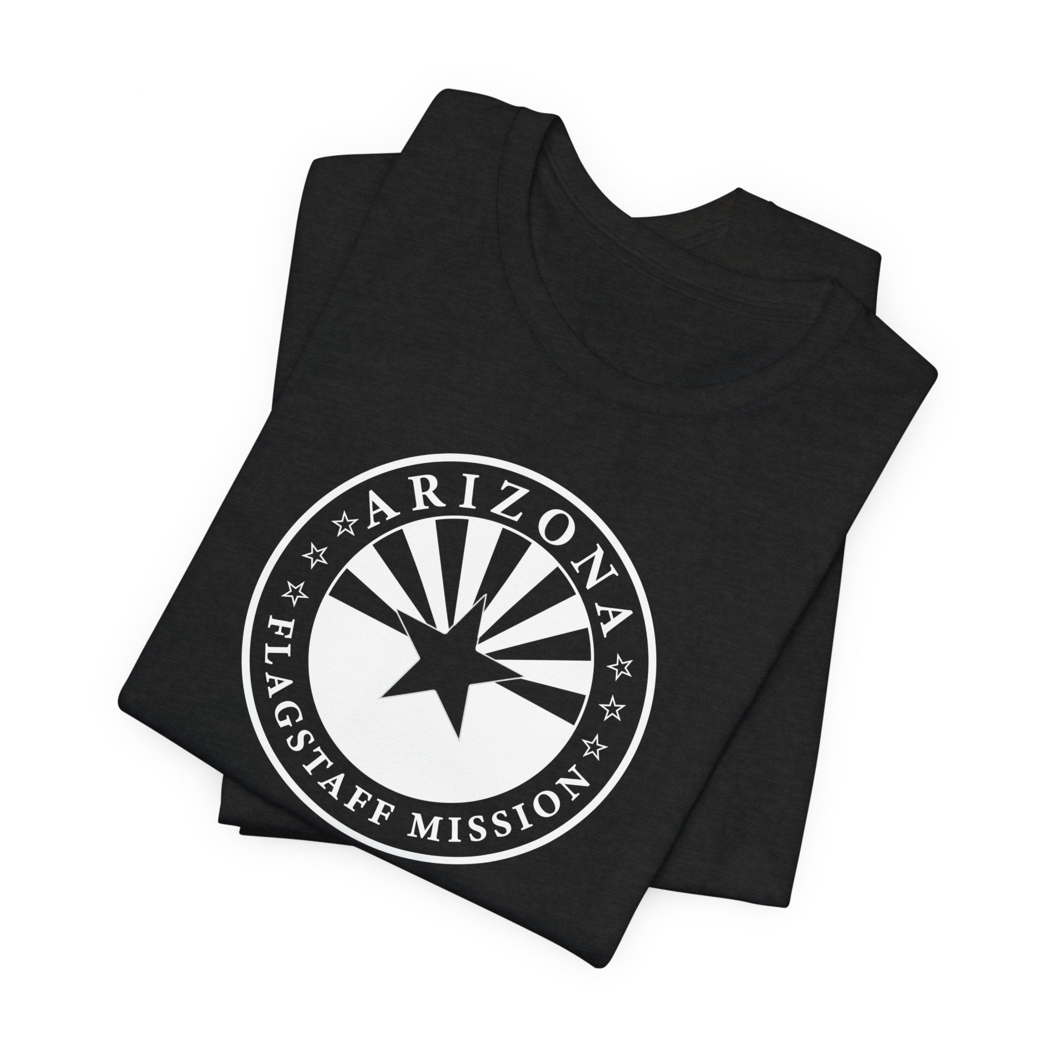 Arizona Flagstaff Mission Circular Monochrome Logo T-Shirt - Mission Wishlist - LDS Missionary Gift Store