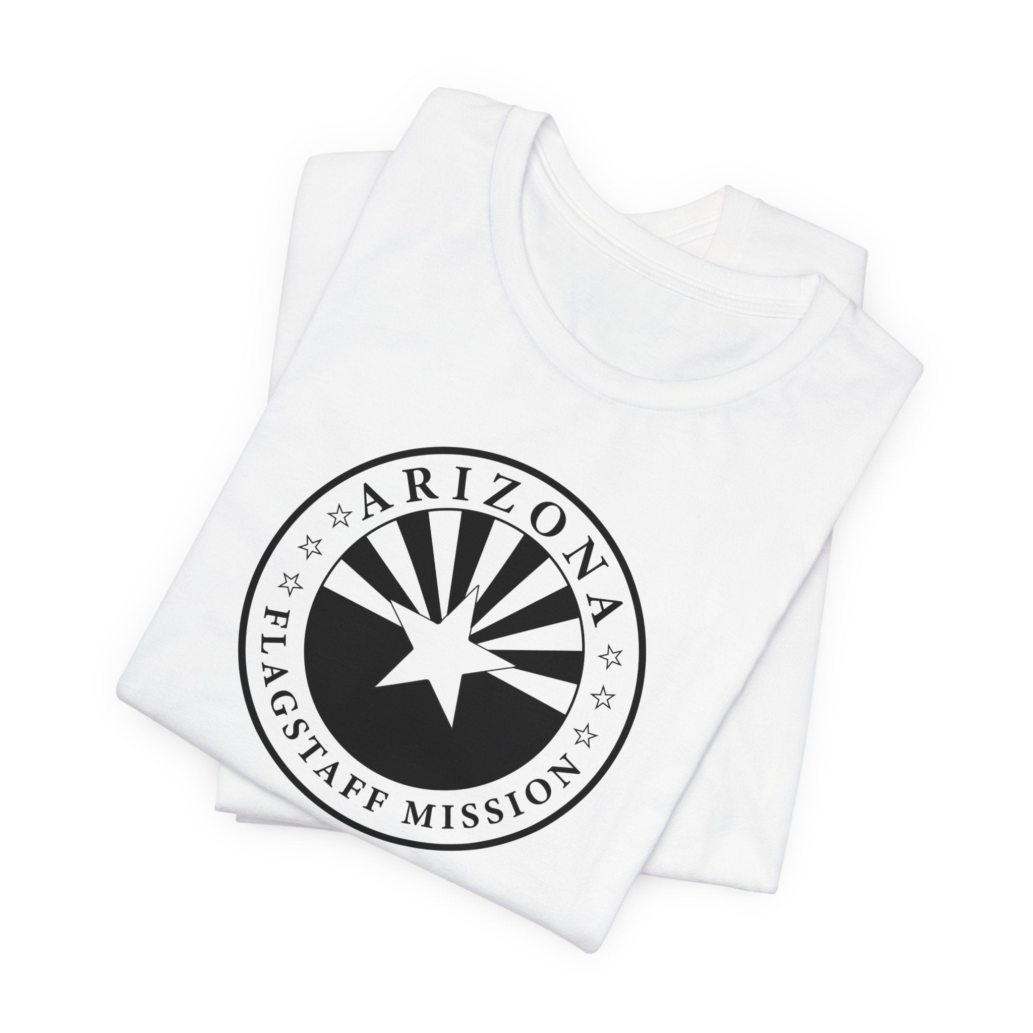 Arizona Flagstaff Mission Circular Monochrome Logo T-Shirt - Mission Wishlist - LDS Missionary Gift Store