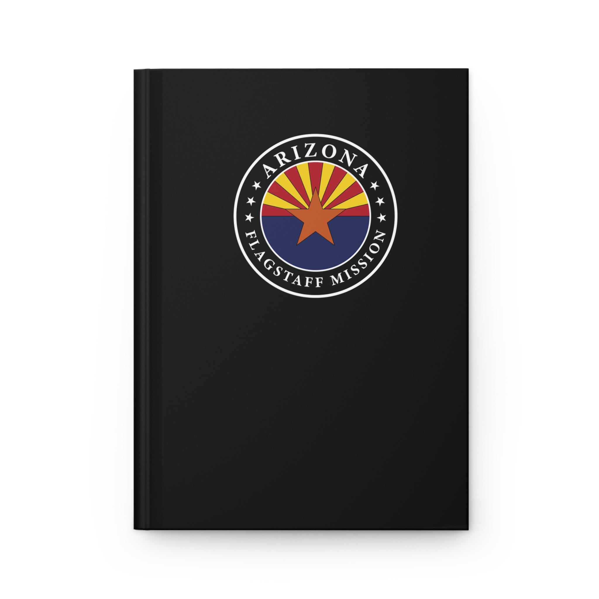 Arizona Flagstaff Mission Logo Design Black Hardcover Journal Matte - Latter-Day Saint LDS Missionary Gift - Book of Mormon