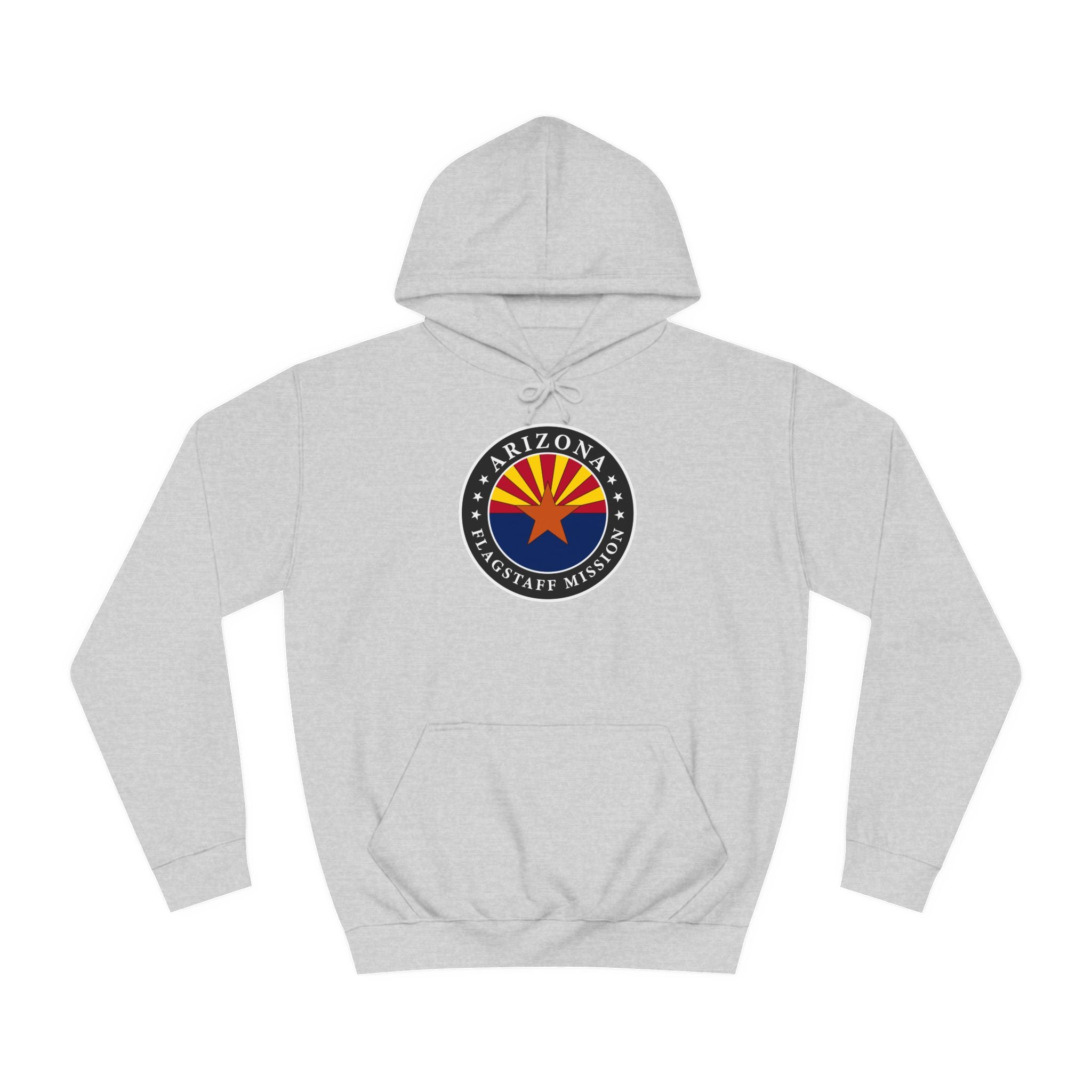 Arizona Flagstaff Mission State Flag Logo (Black Border) College Hoodie - Mission Wishlist - LDS Missionary Gift Store