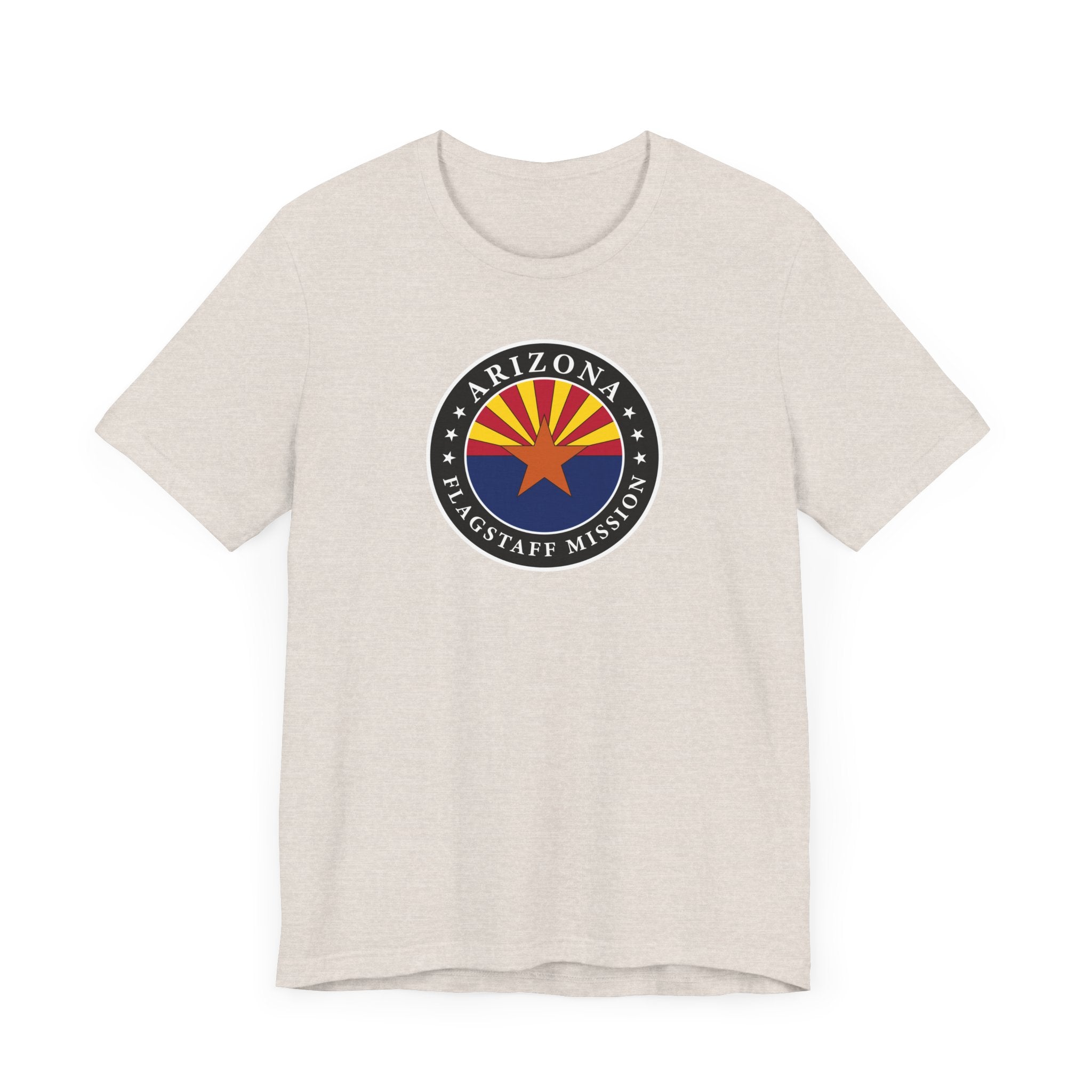 Arizona Flagstaff Mission State Flag Logo (Black Border) T-shirt - Mission Wishlist - LDS Missionary Gift Store